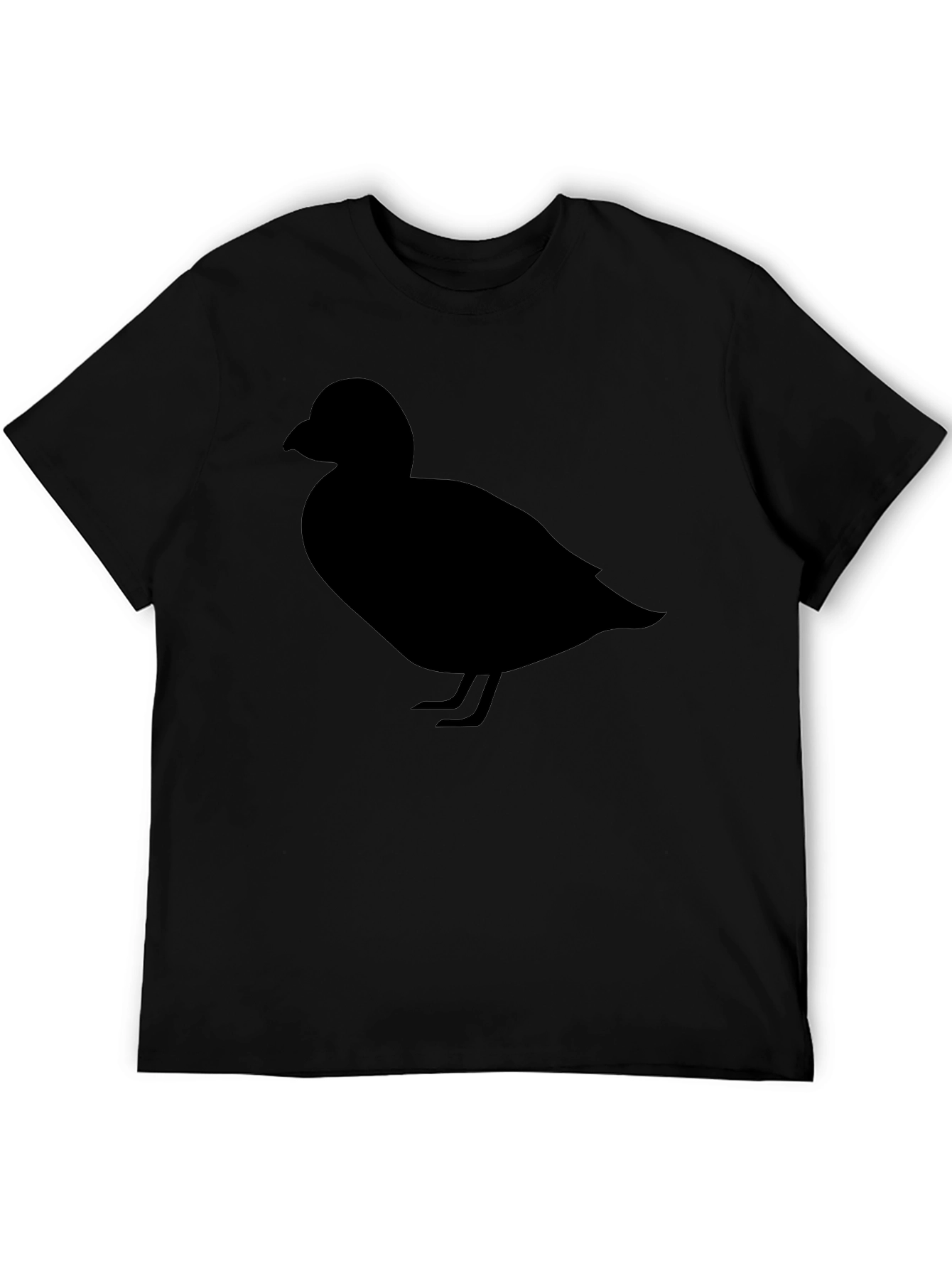 Duck Silhouette Graphic Tee - Casual Cotton T-Shirt