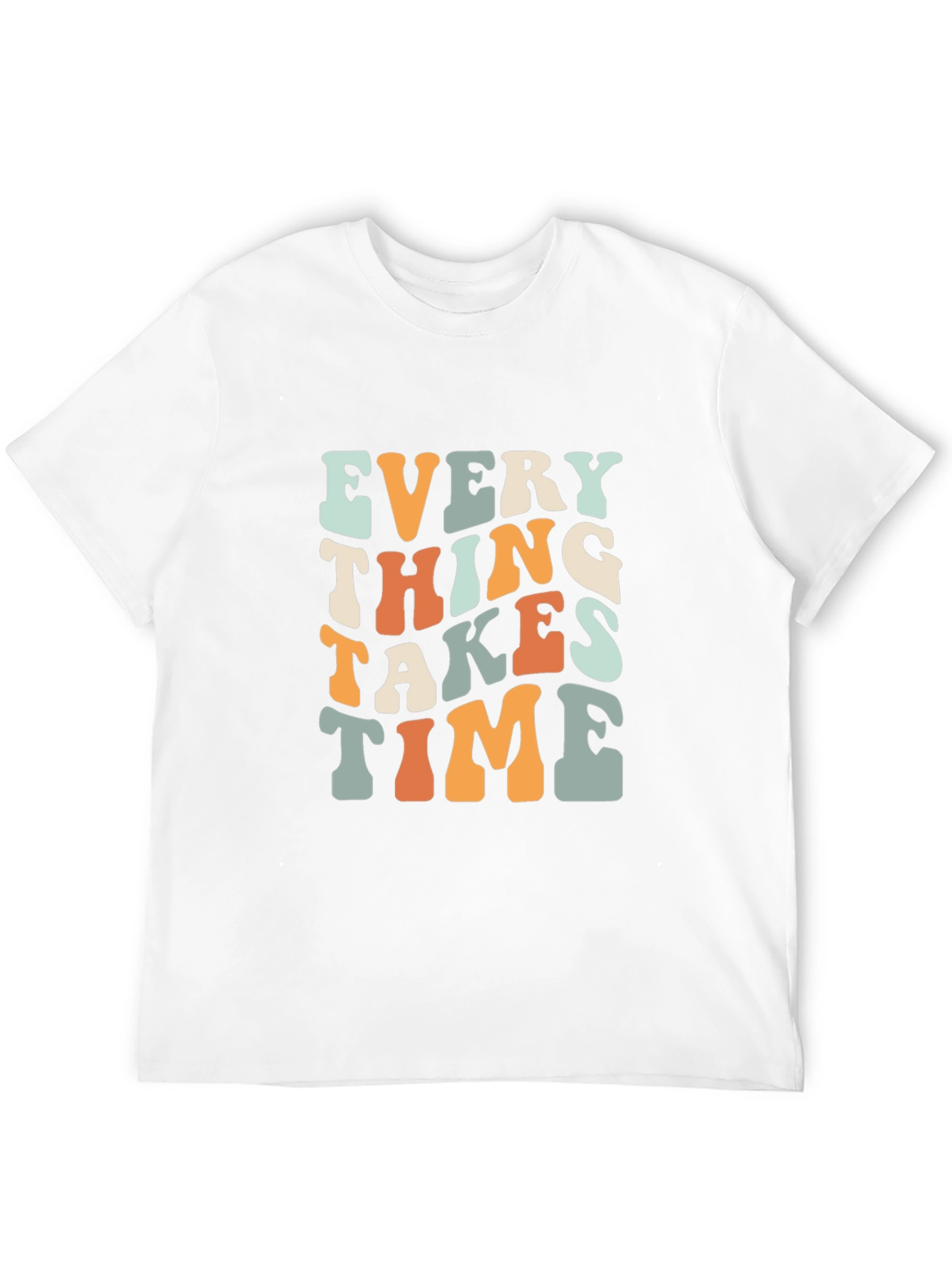 Everything Takes Time Retro Graphic T-Shirt