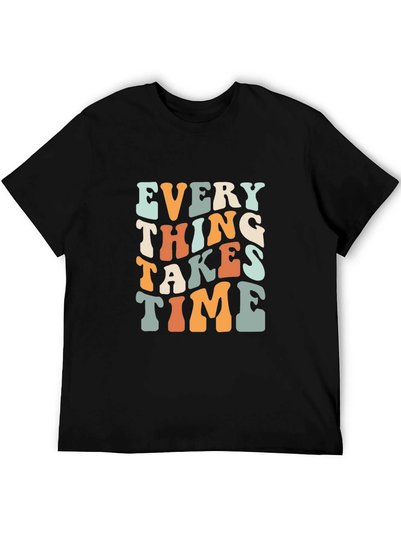 Everything Takes Time Retro Graphic T-Shirt