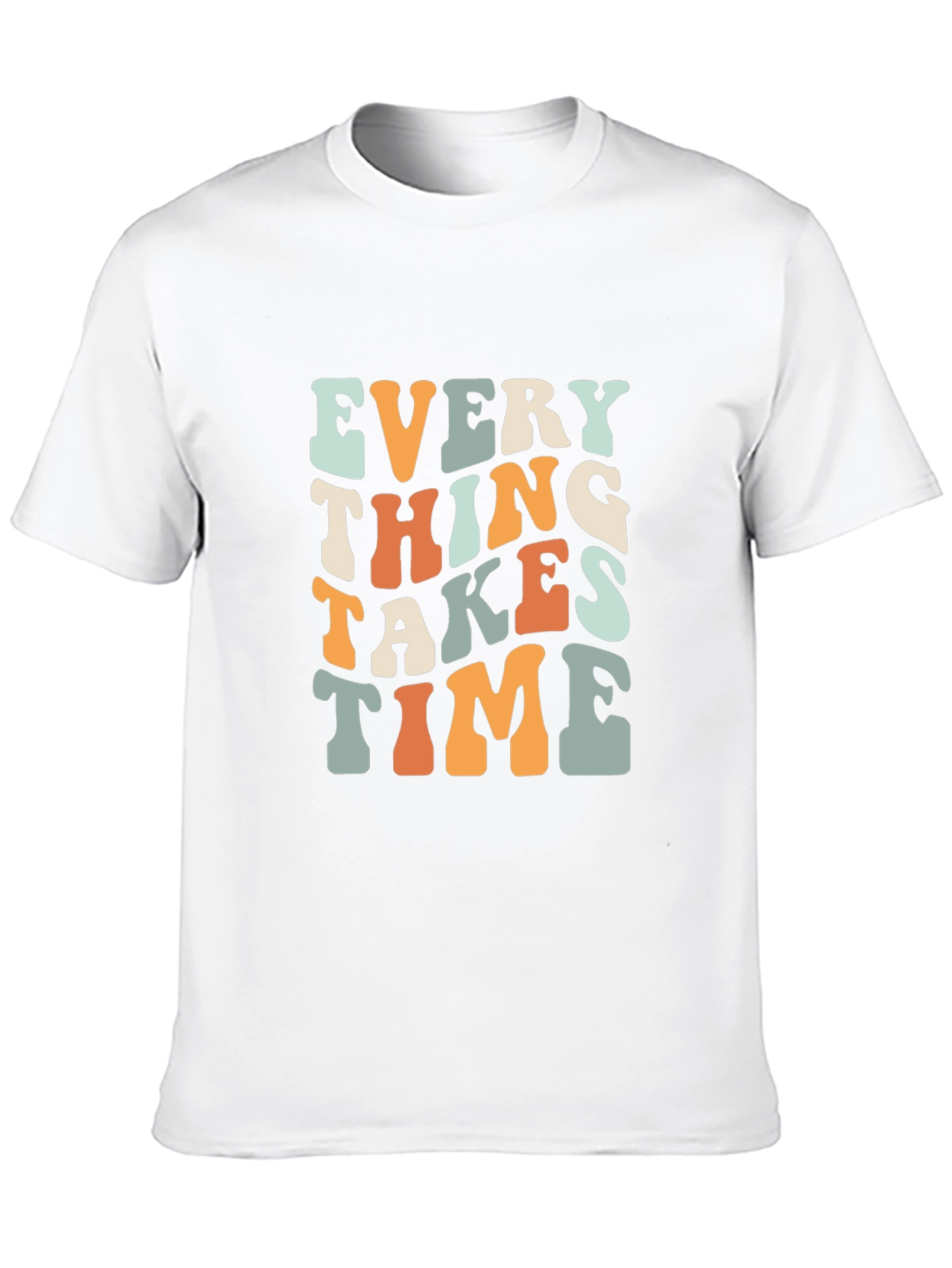 Everything Takes Time Retro Graphic T-Shirt