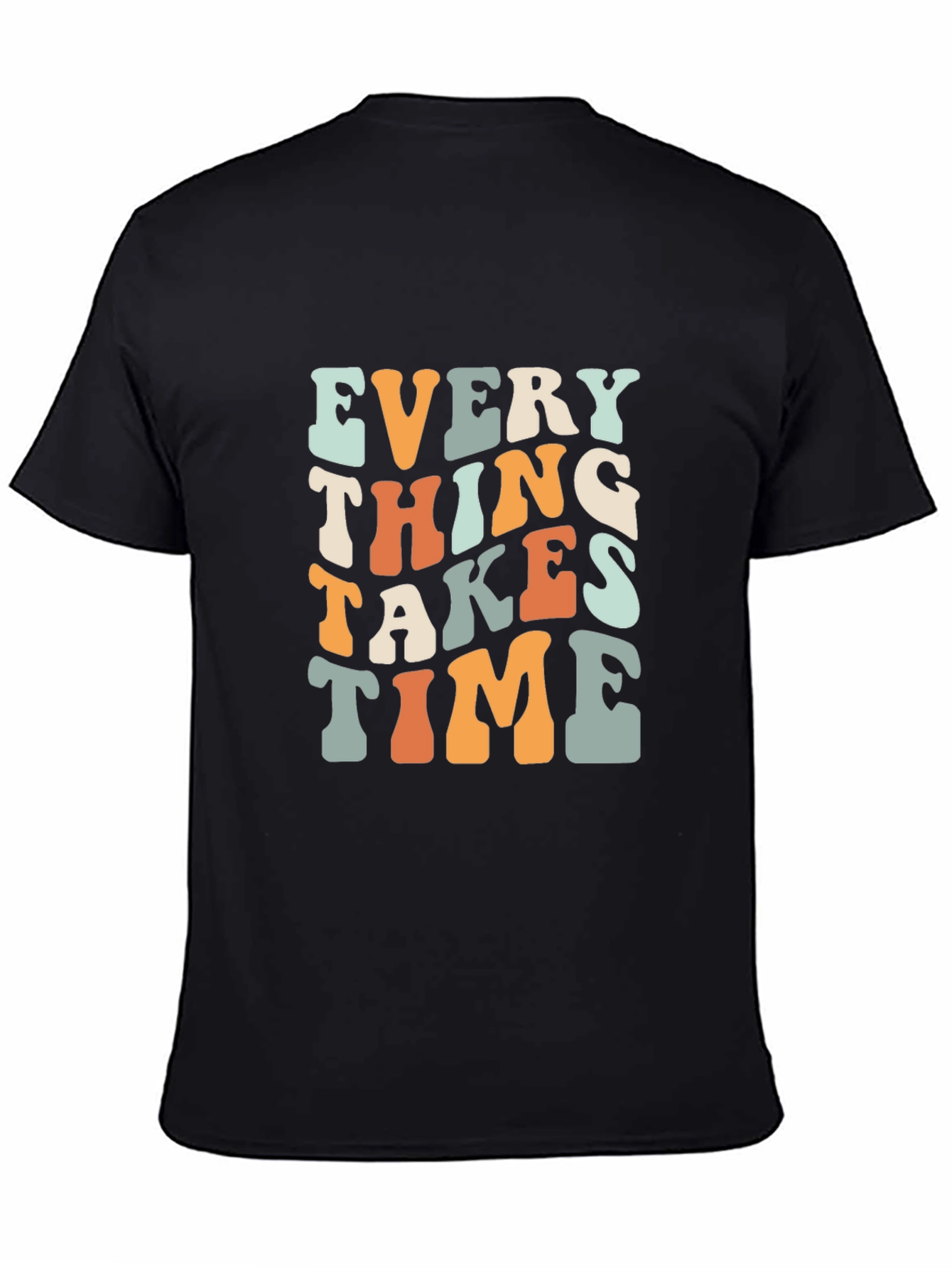 Everything Takes Time Retro Graphic T-Shirt