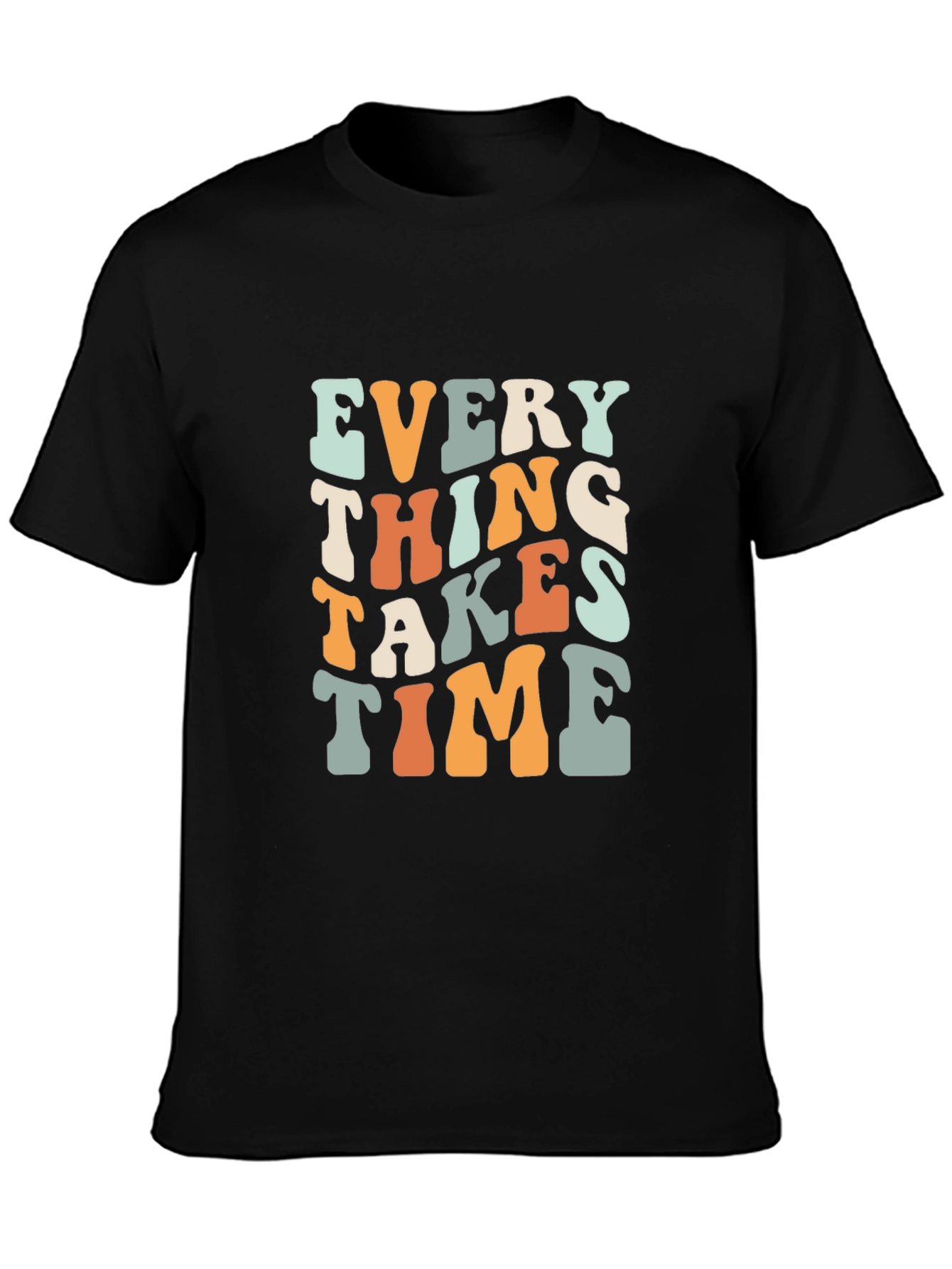 Everything Takes Time Retro Graphic T-Shirt