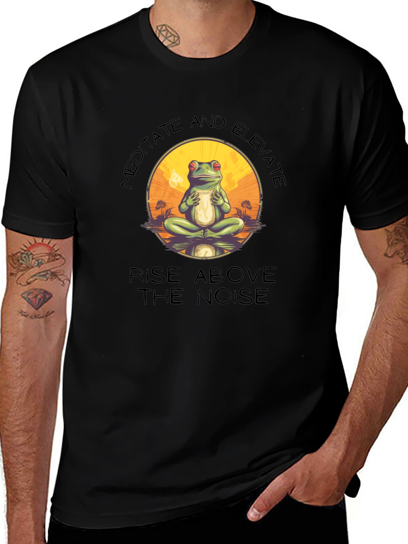 Meditate and Elevate Frog T-Shirt