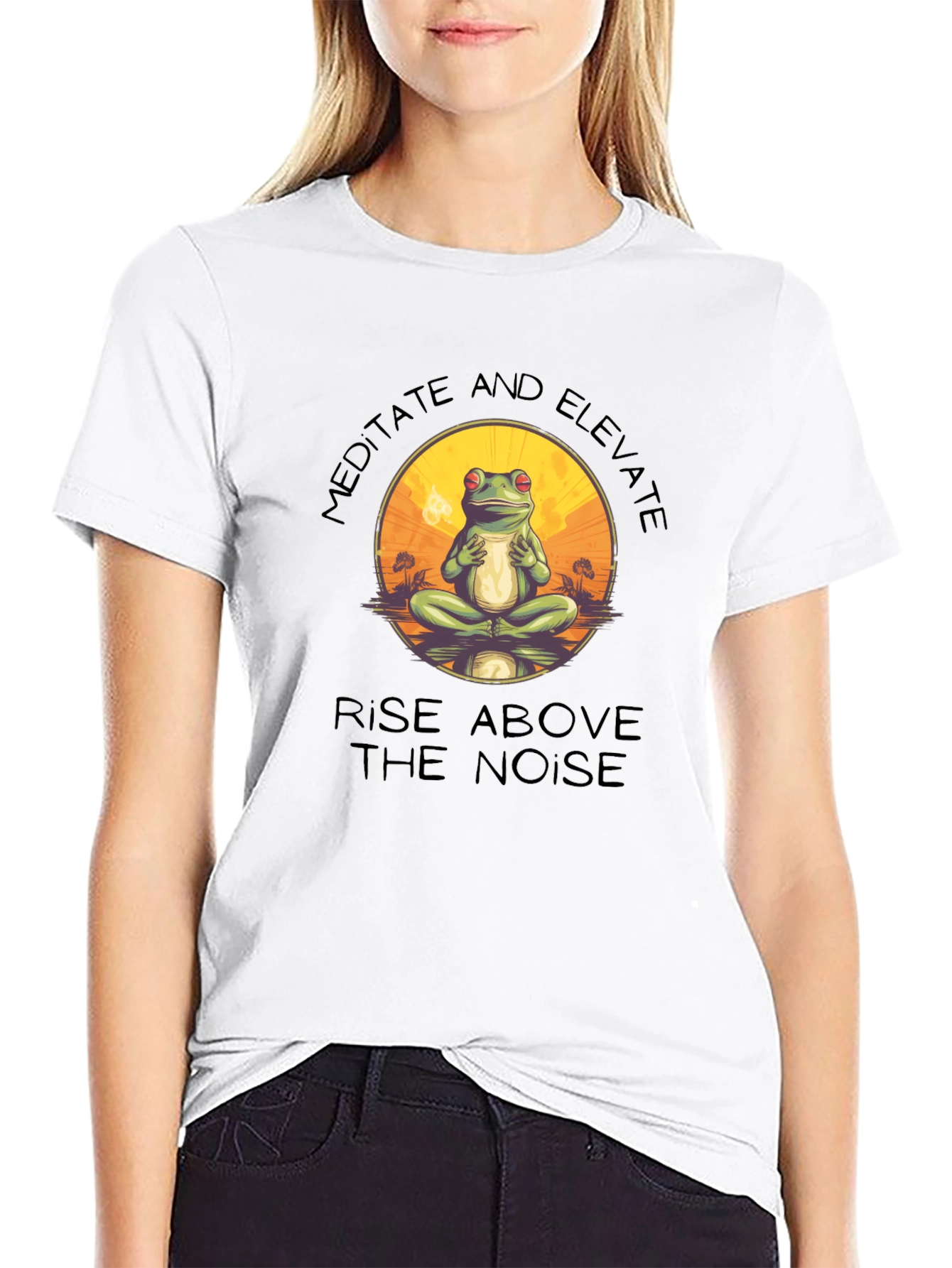 Meditate and Elevate Frog T-Shirt