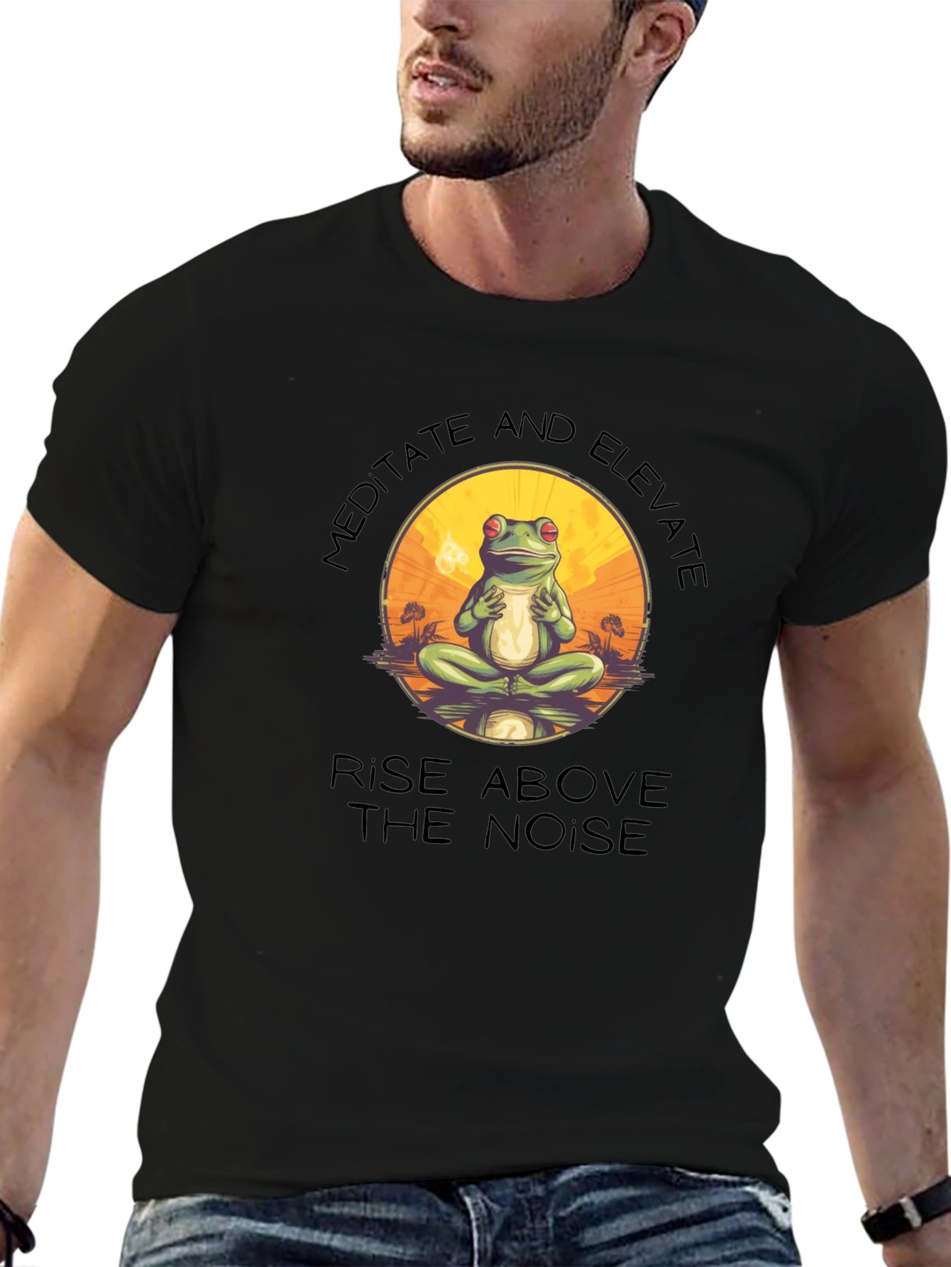 Meditate and Elevate Frog T-Shirt