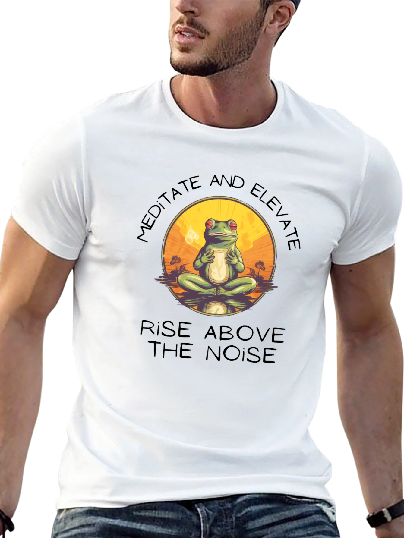 Meditate and Elevate Frog T-Shirt