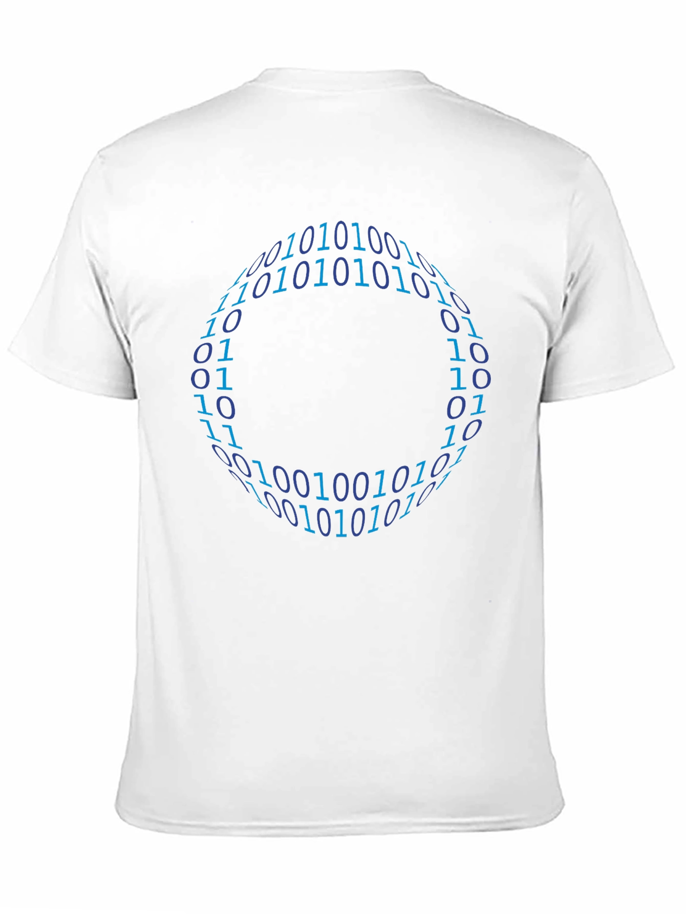 Binary Code Circle Graphic T-Shirt