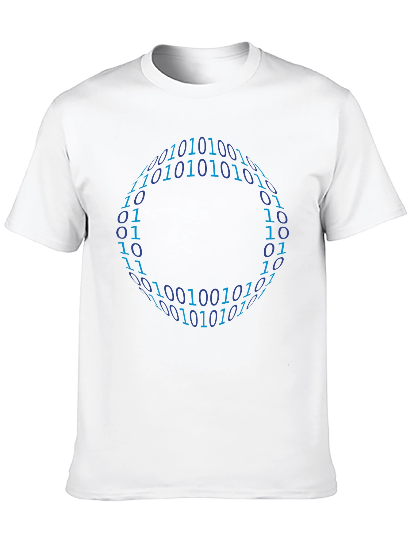 Binary Code Circle Graphic T-Shirt