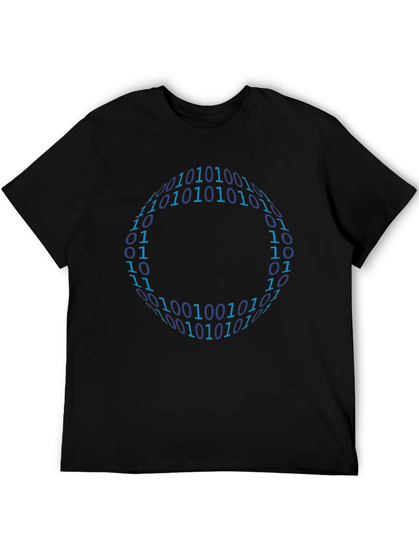 Binary Code Circle Graphic T-Shirt