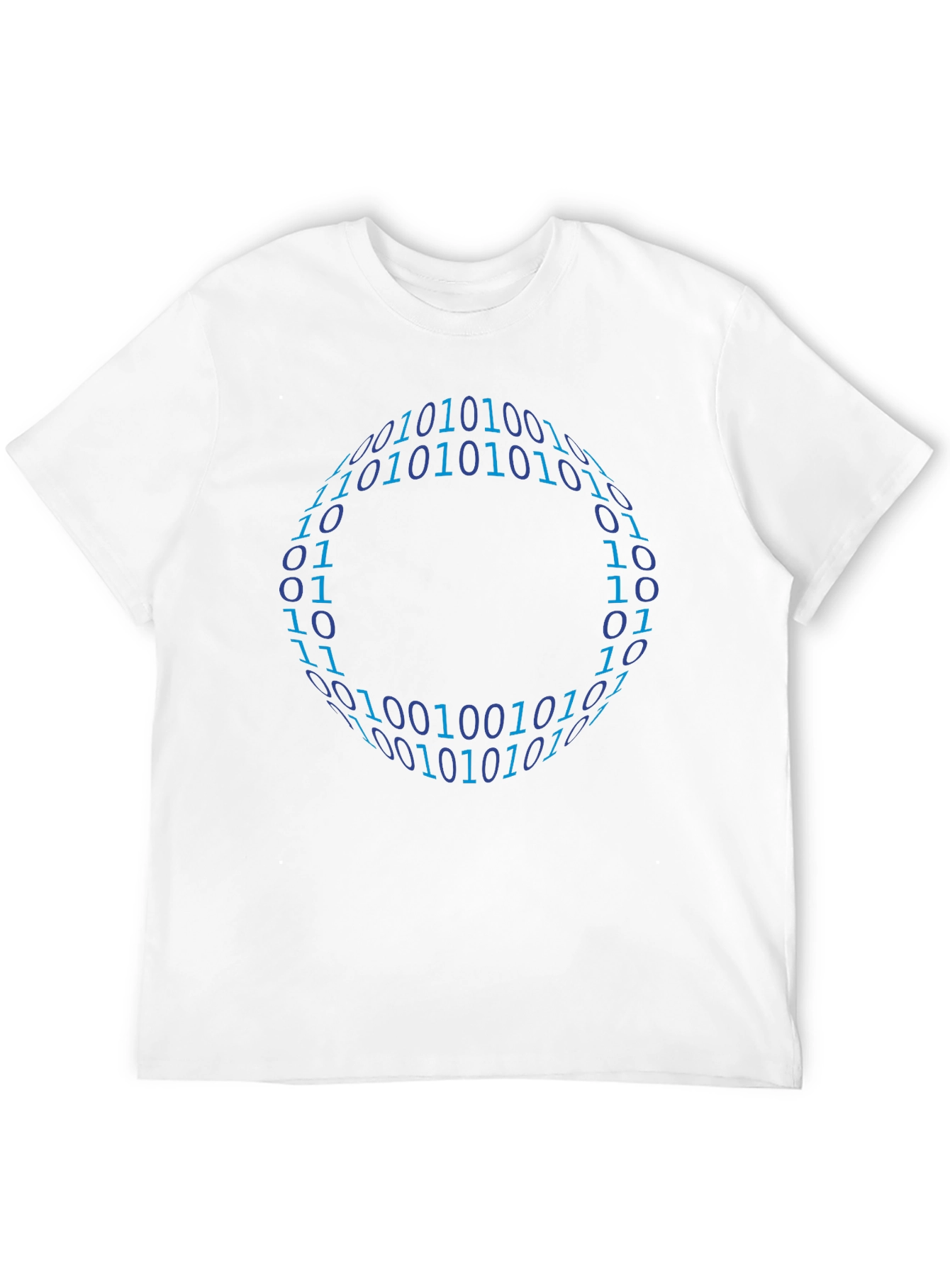 Binary Code Circle Graphic T-Shirt
