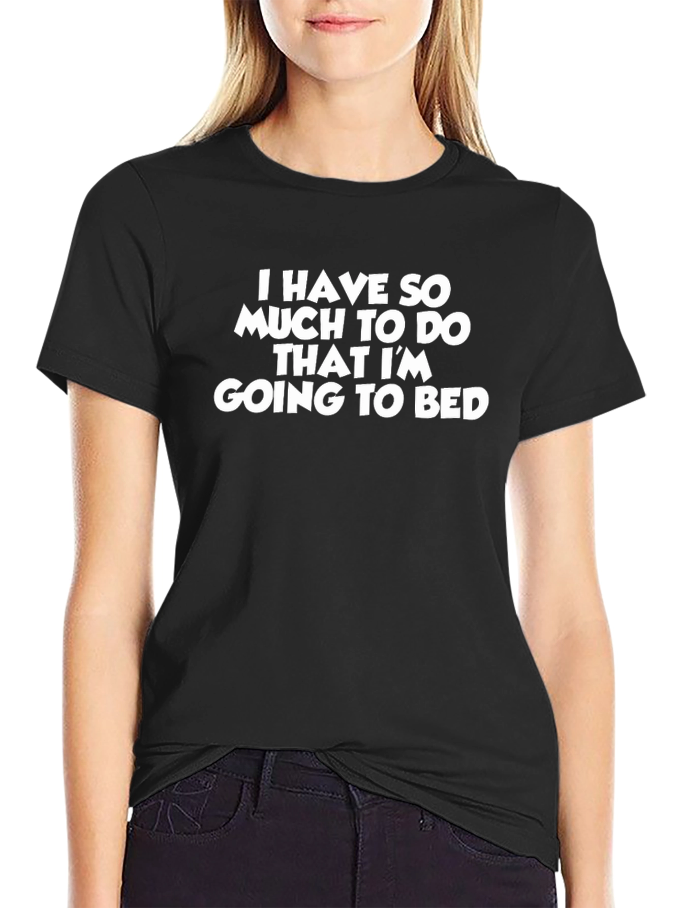 Funny Going to Bed Graphic T-Shirt