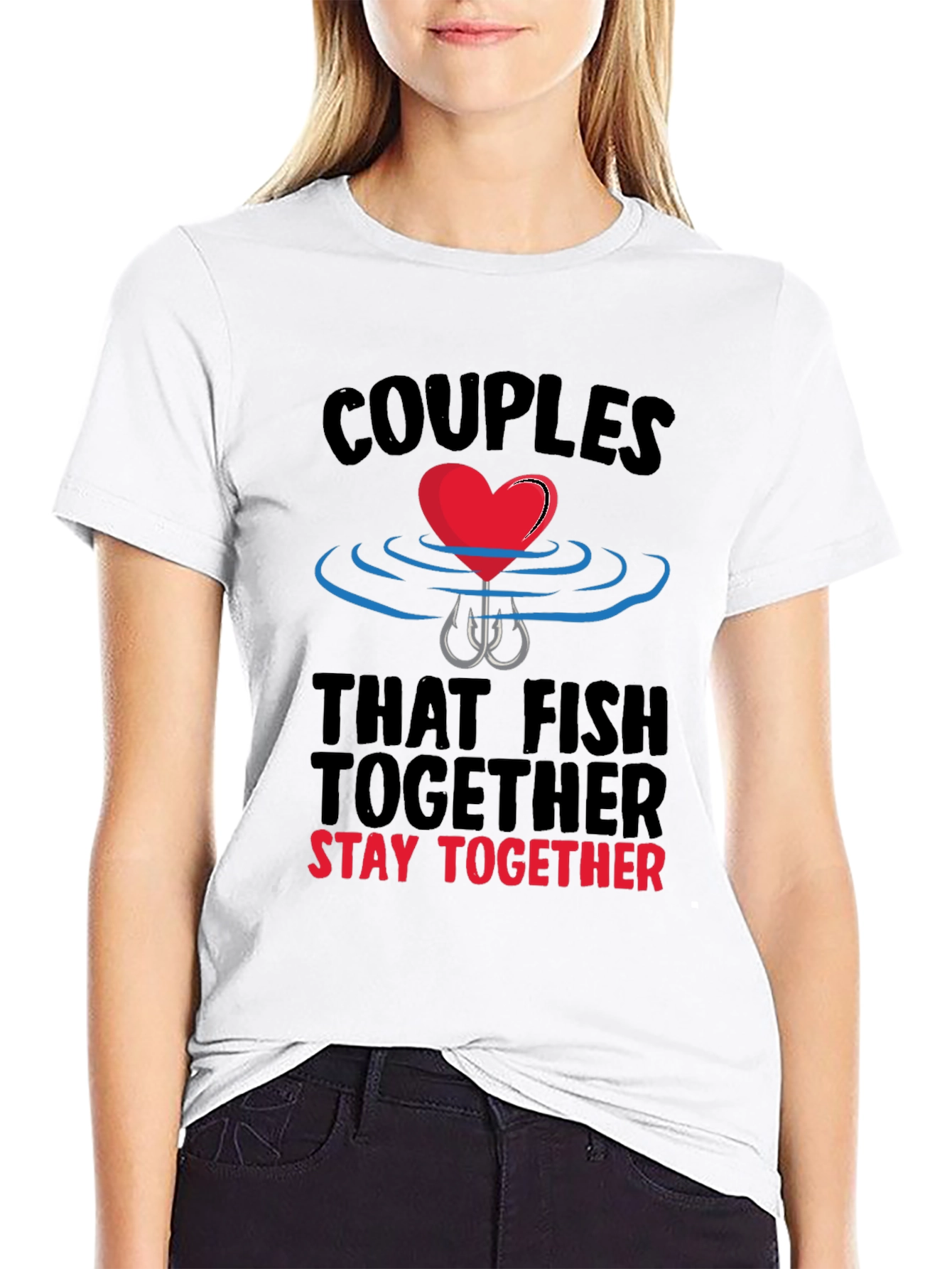 Couples Fishing Together T-Shirt
