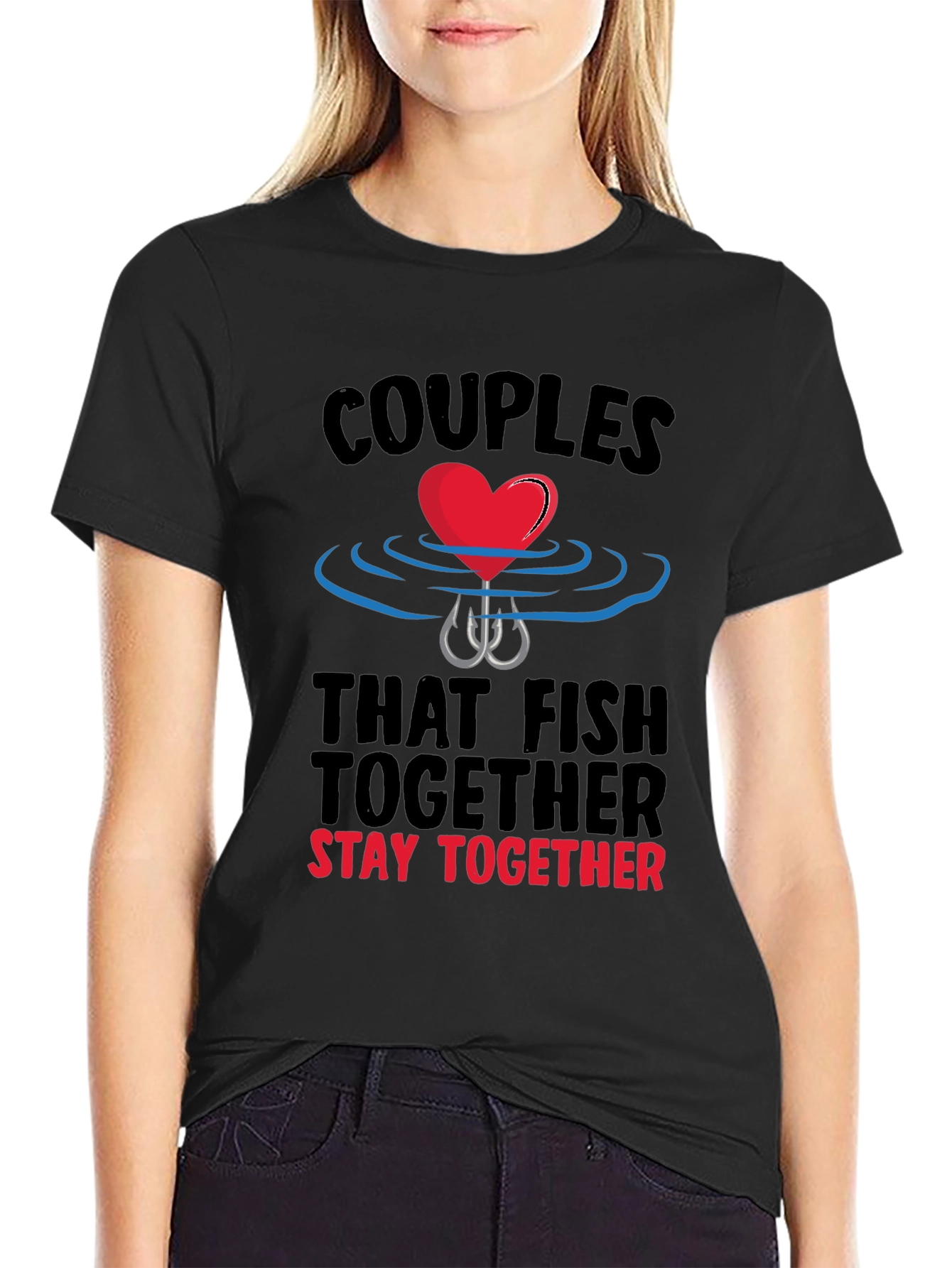 Couples Fishing Together T-Shirt