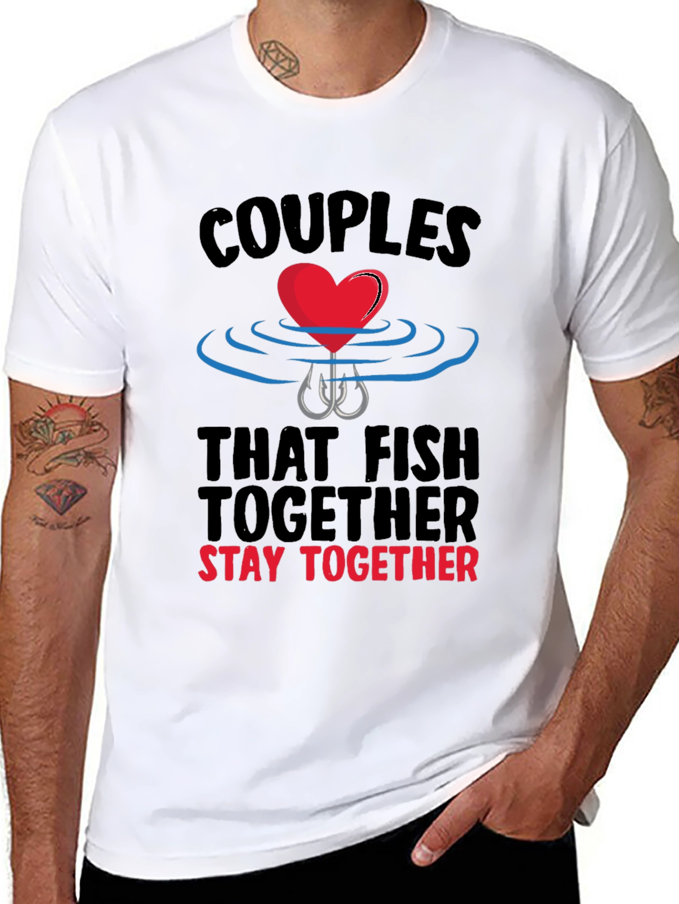 Couples Fishing Together T-Shirt