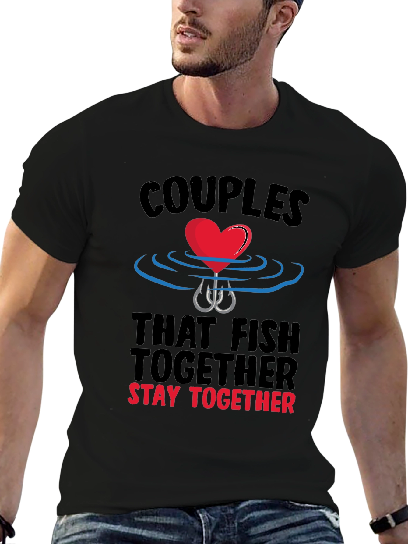 Couples Fishing Together T-Shirt