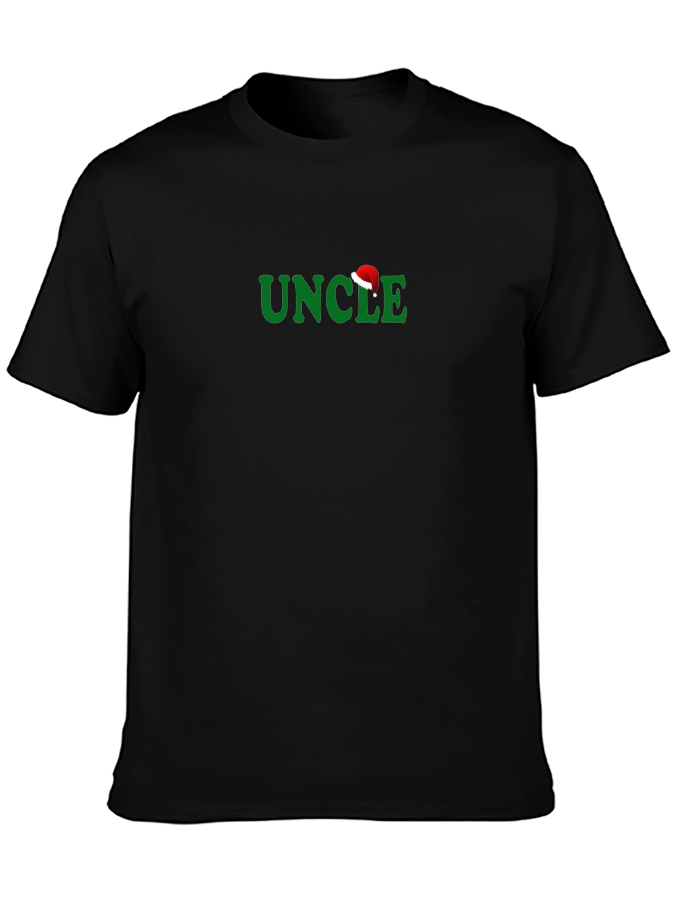 Uncle Christmas Santa Hat Tee