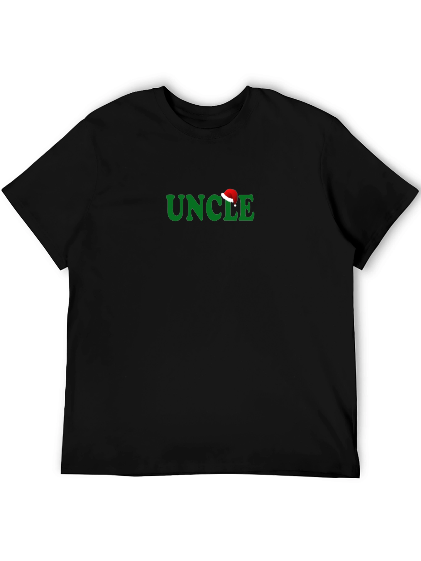 Uncle Christmas Santa Hat Tee