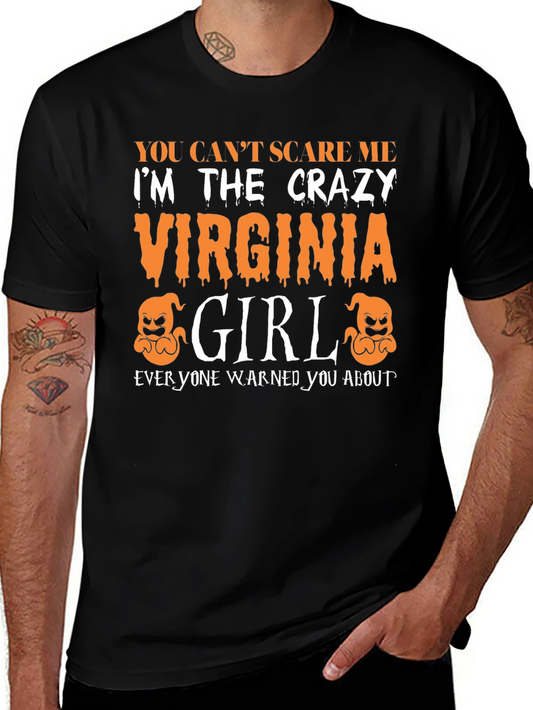 Crazy Virginia Girl Halloween T-Shirt