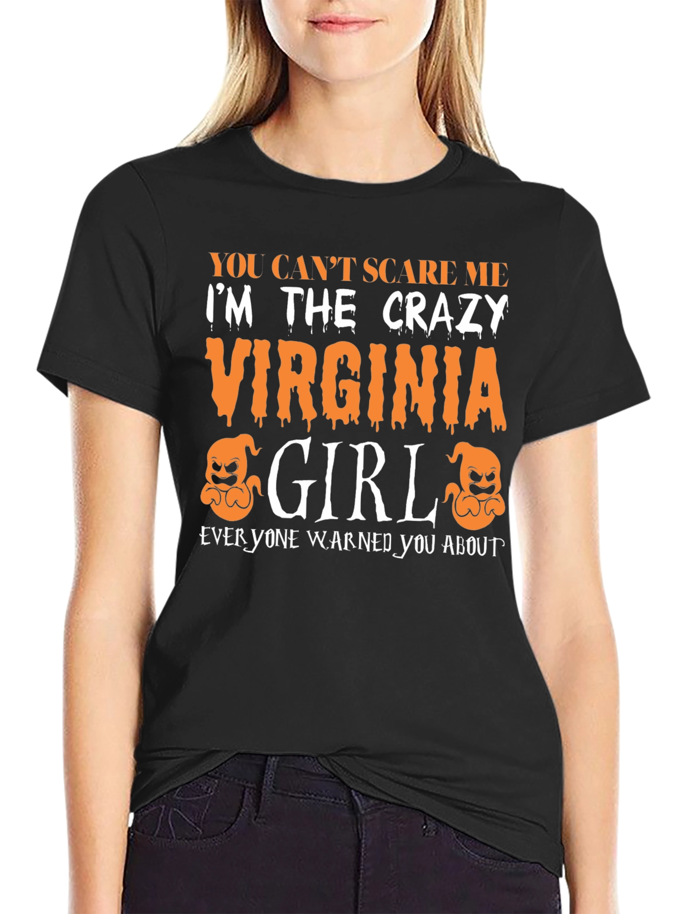 Crazy Virginia Girl Halloween T-Shirt