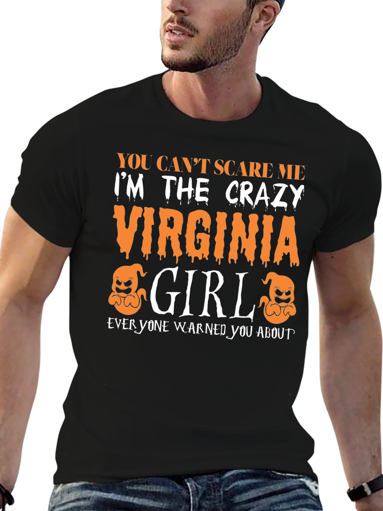 Crazy Virginia Girl Halloween T-Shirt