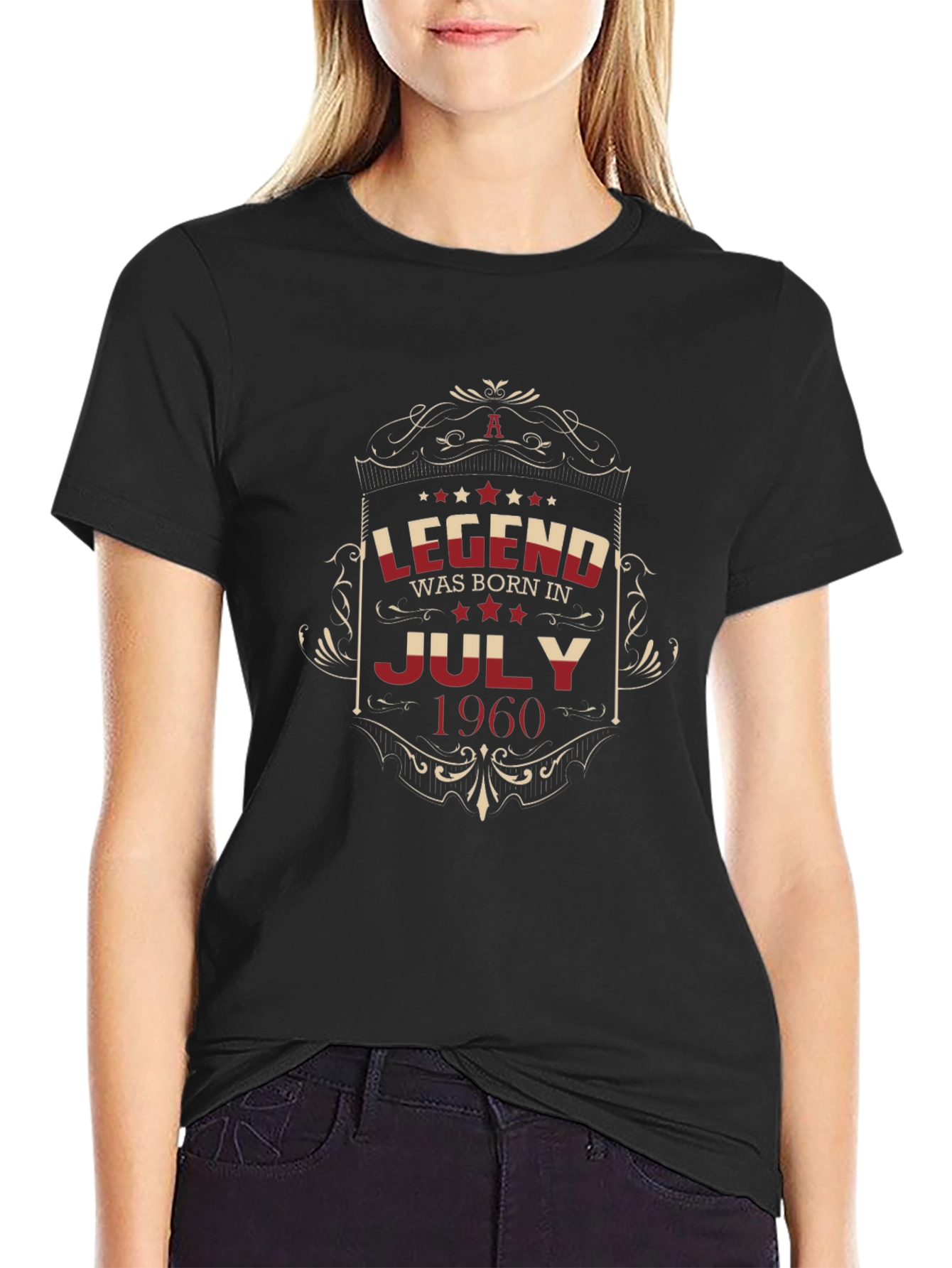 Legend Born In July 1960 Black T-Shirt