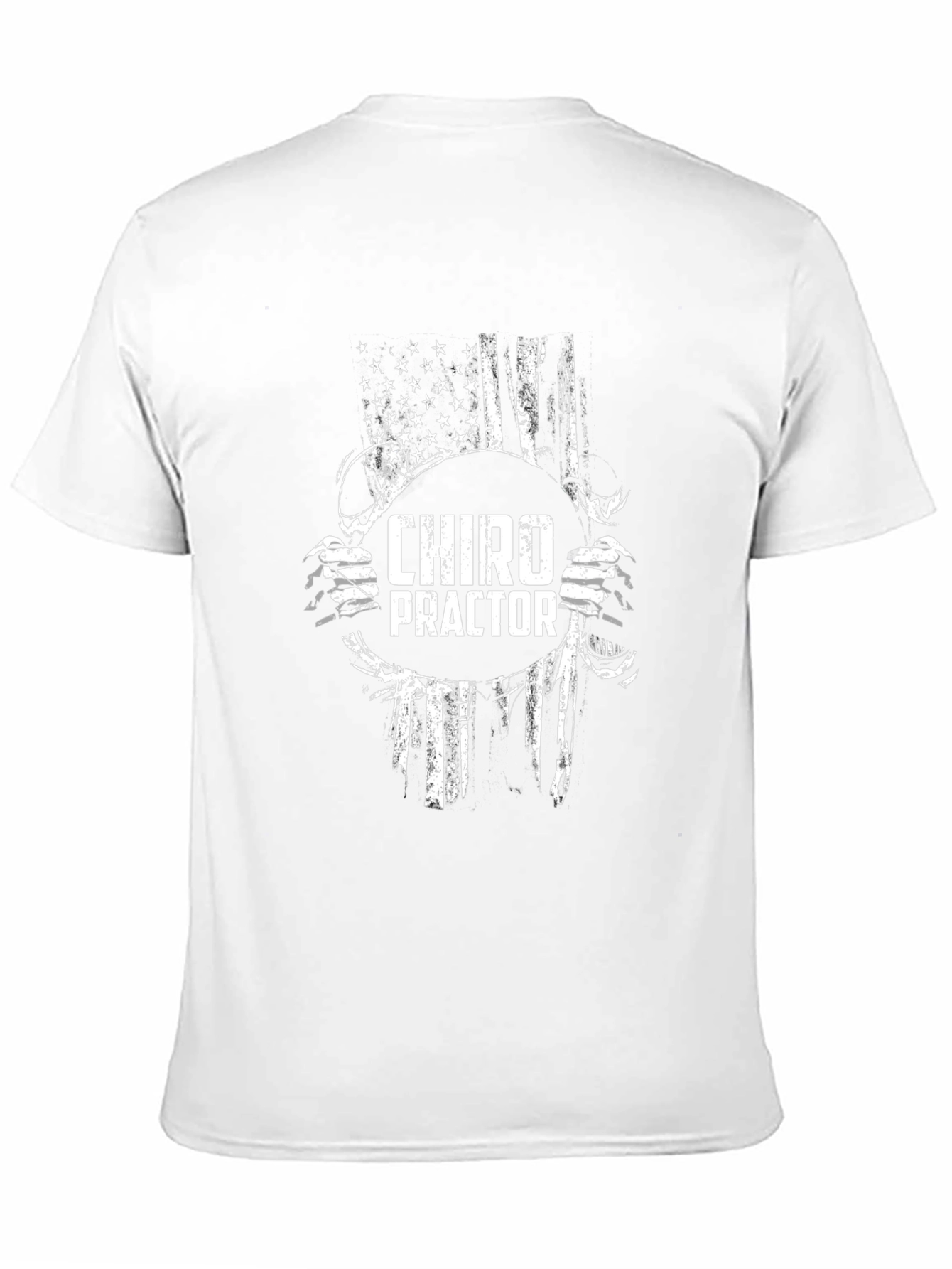 Chiropractor American Flag Graphic T-Shirt