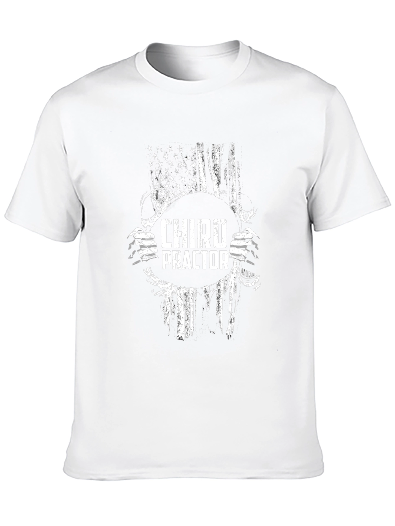 Chiropractor American Flag Graphic T-Shirt