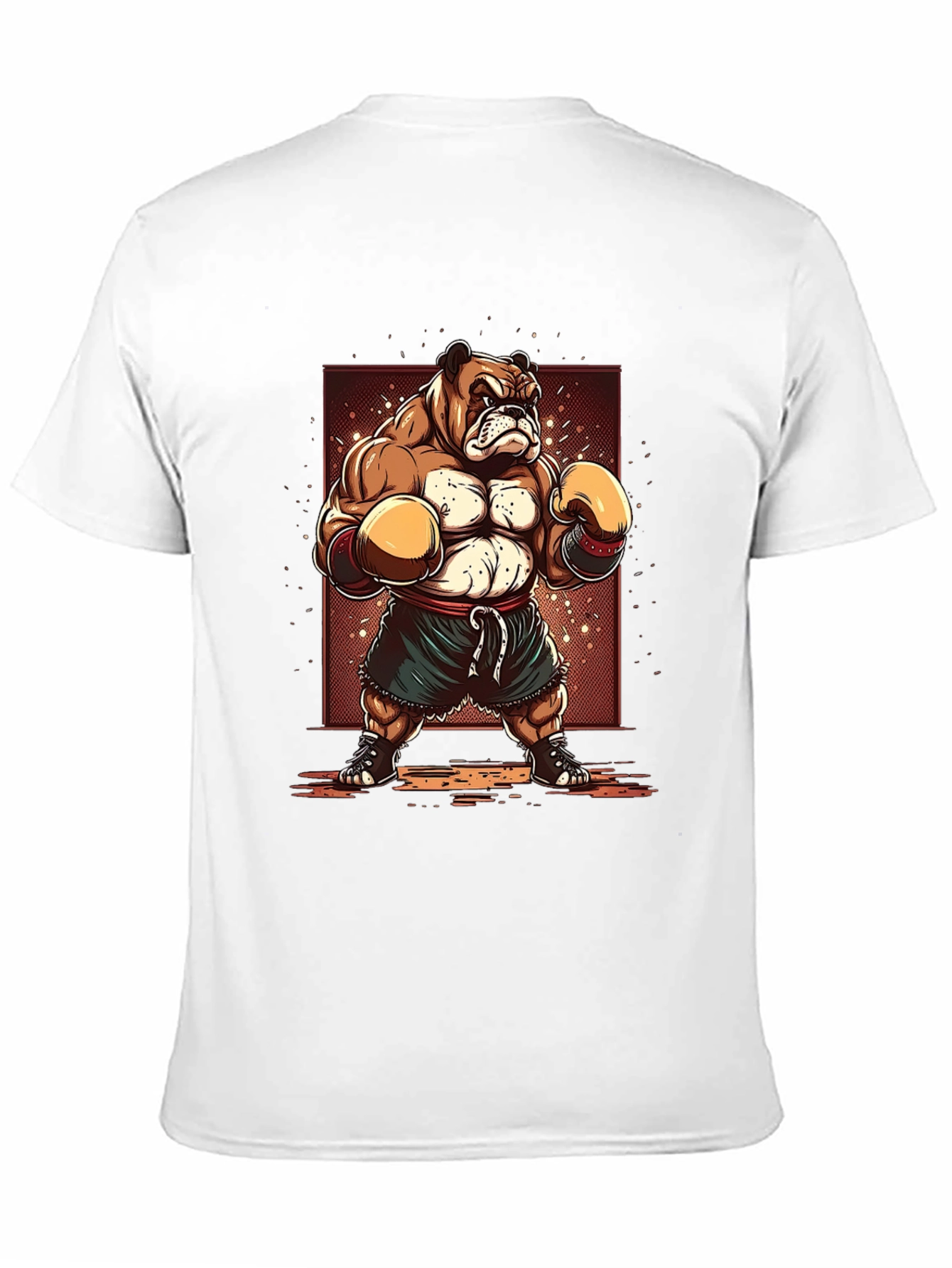 Bulldog Boxer T-Shirt - Cartoon Style