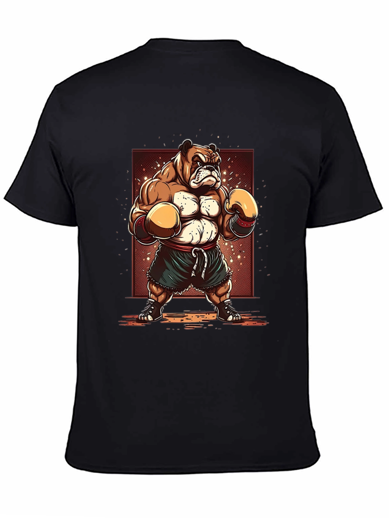 Bulldog Boxer T-Shirt - Cartoon Style