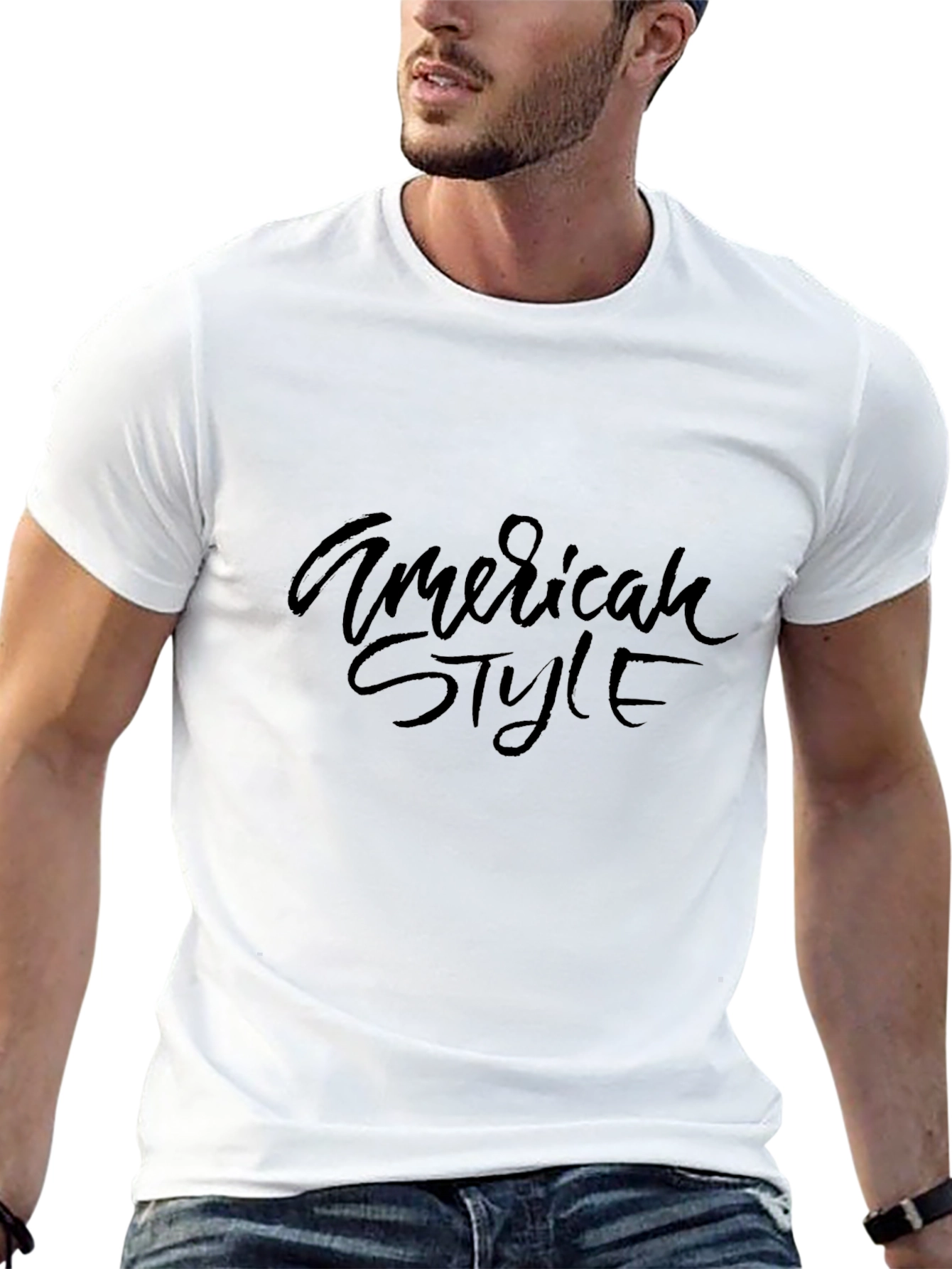 American Style Black T-Shirt