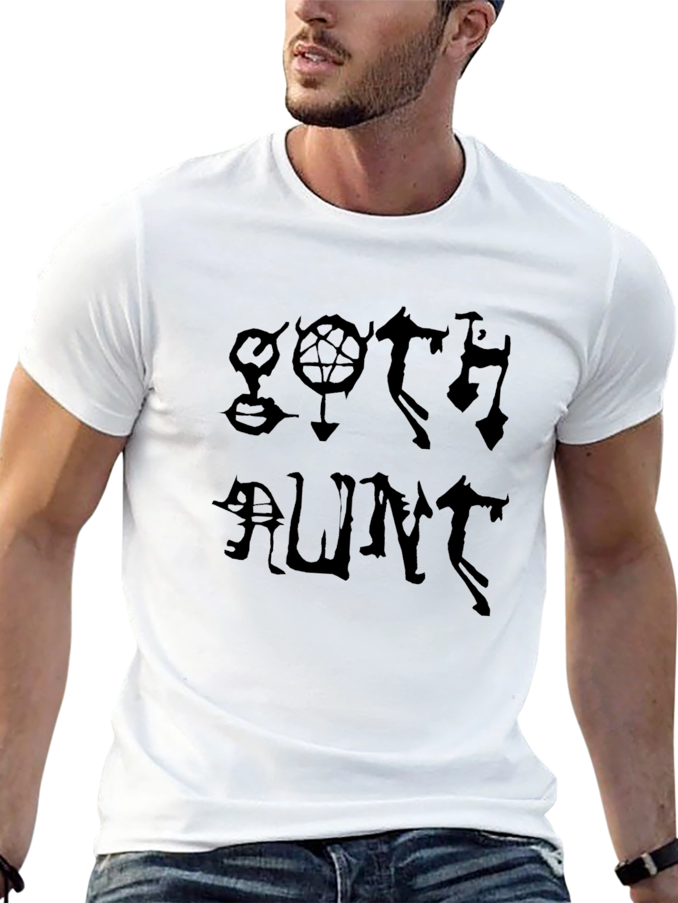 Goth Aunt Graphic Tee - Dark Humor T-Shirt