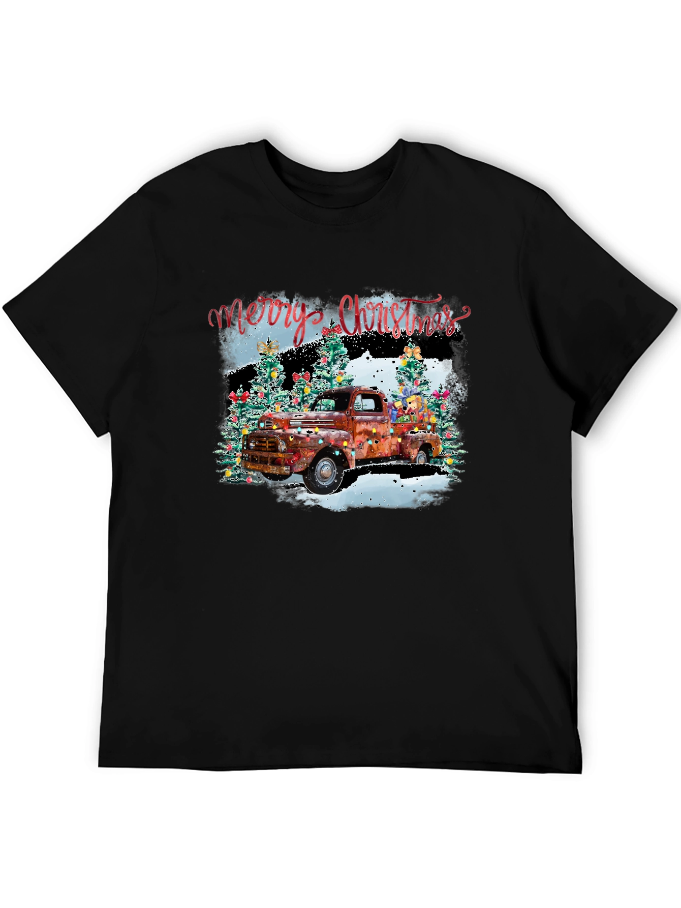 Merry Christmas Truck Graphic Tee
