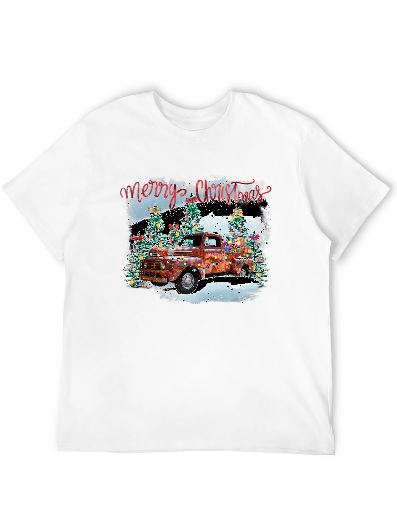 Merry Christmas Truck Graphic Tee