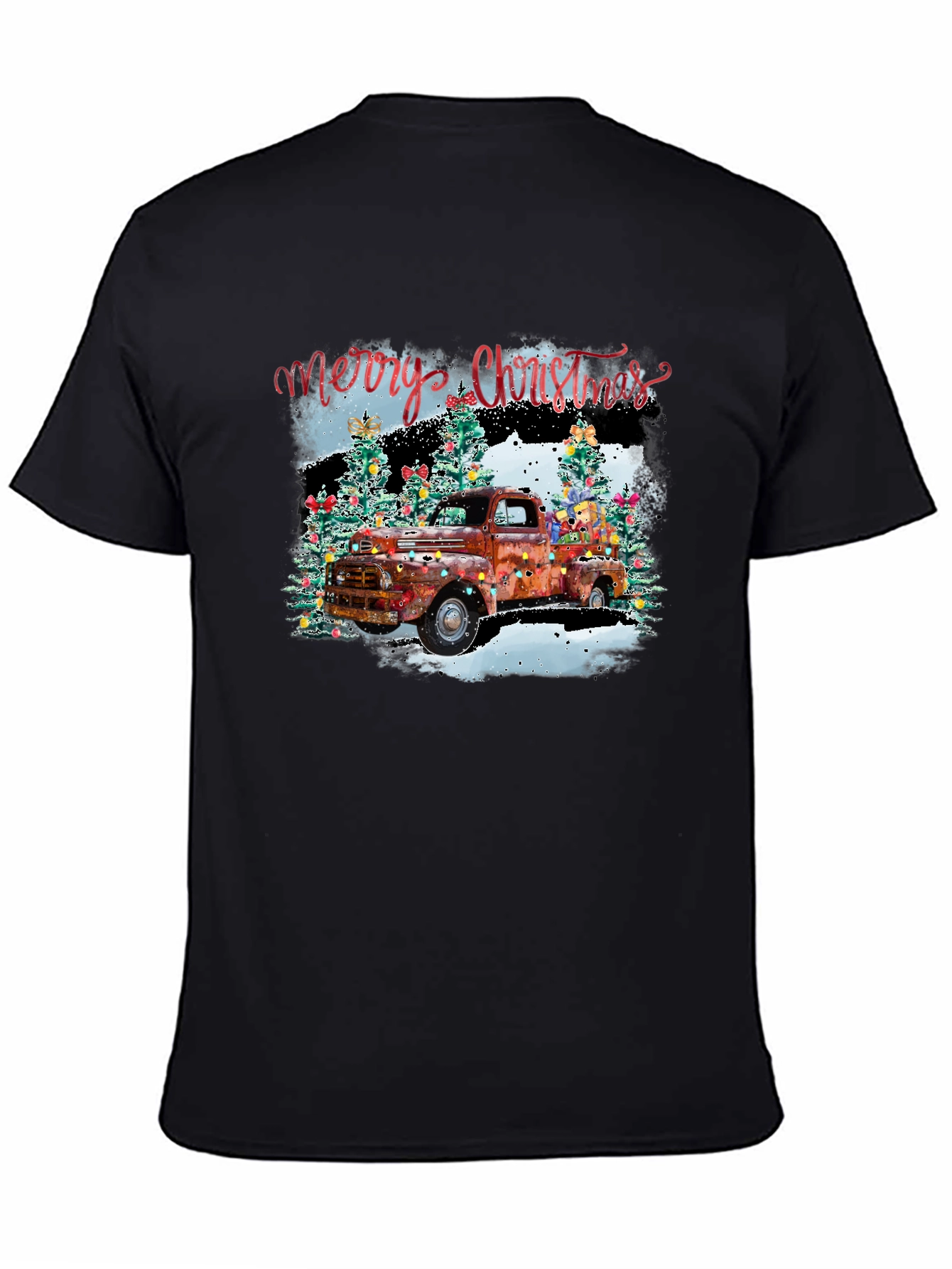 Merry Christmas Truck Graphic Tee