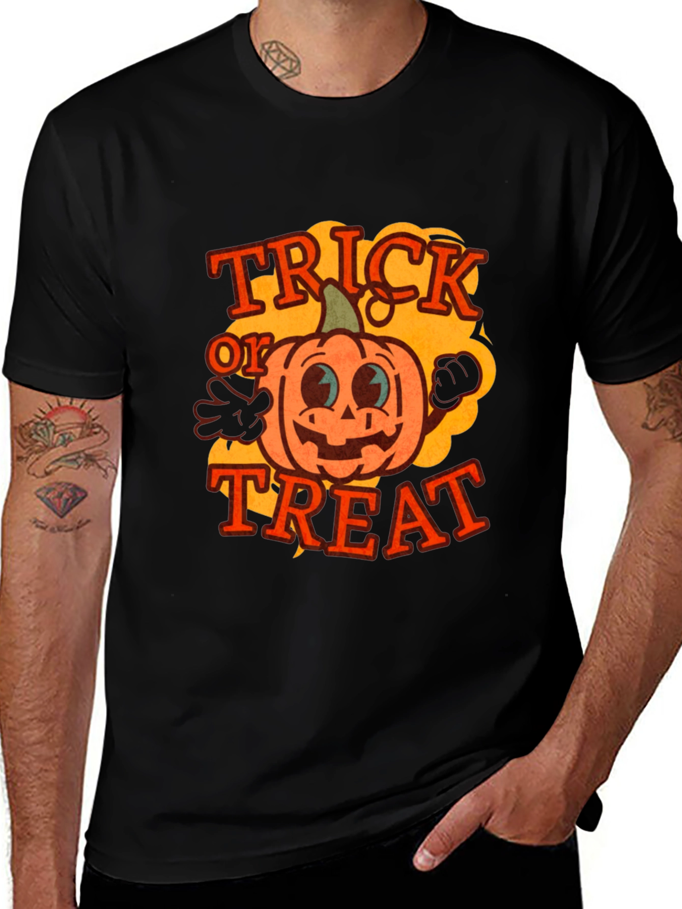 Trick or Treat Pumpkin Graphic Tee