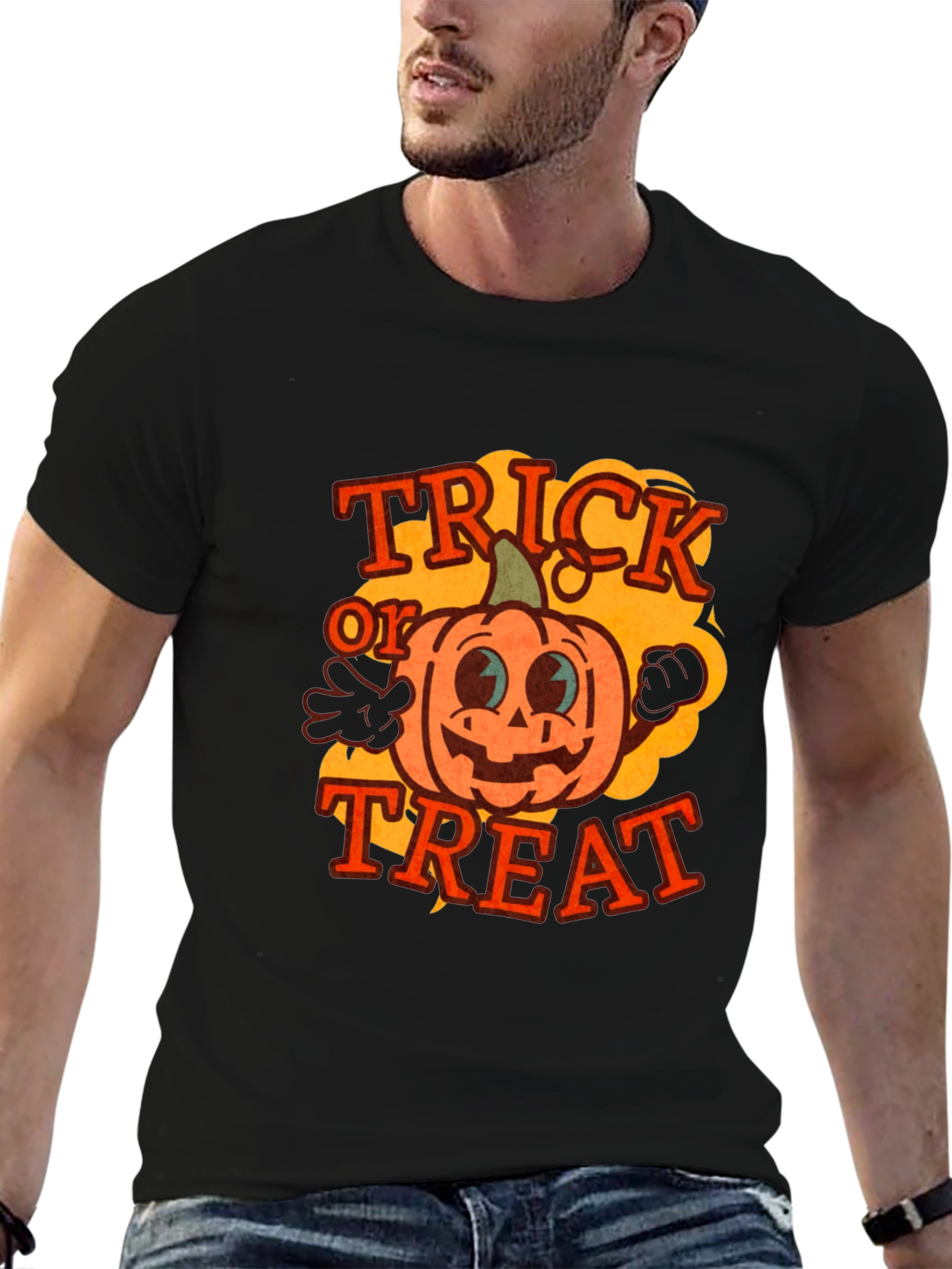 Trick or Treat Pumpkin Graphic Tee