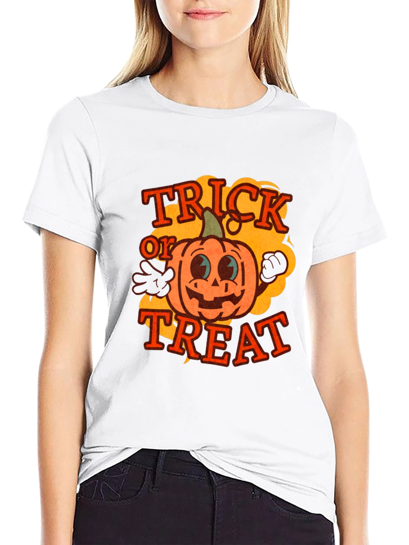 Trick or Treat Pumpkin Graphic Tee
