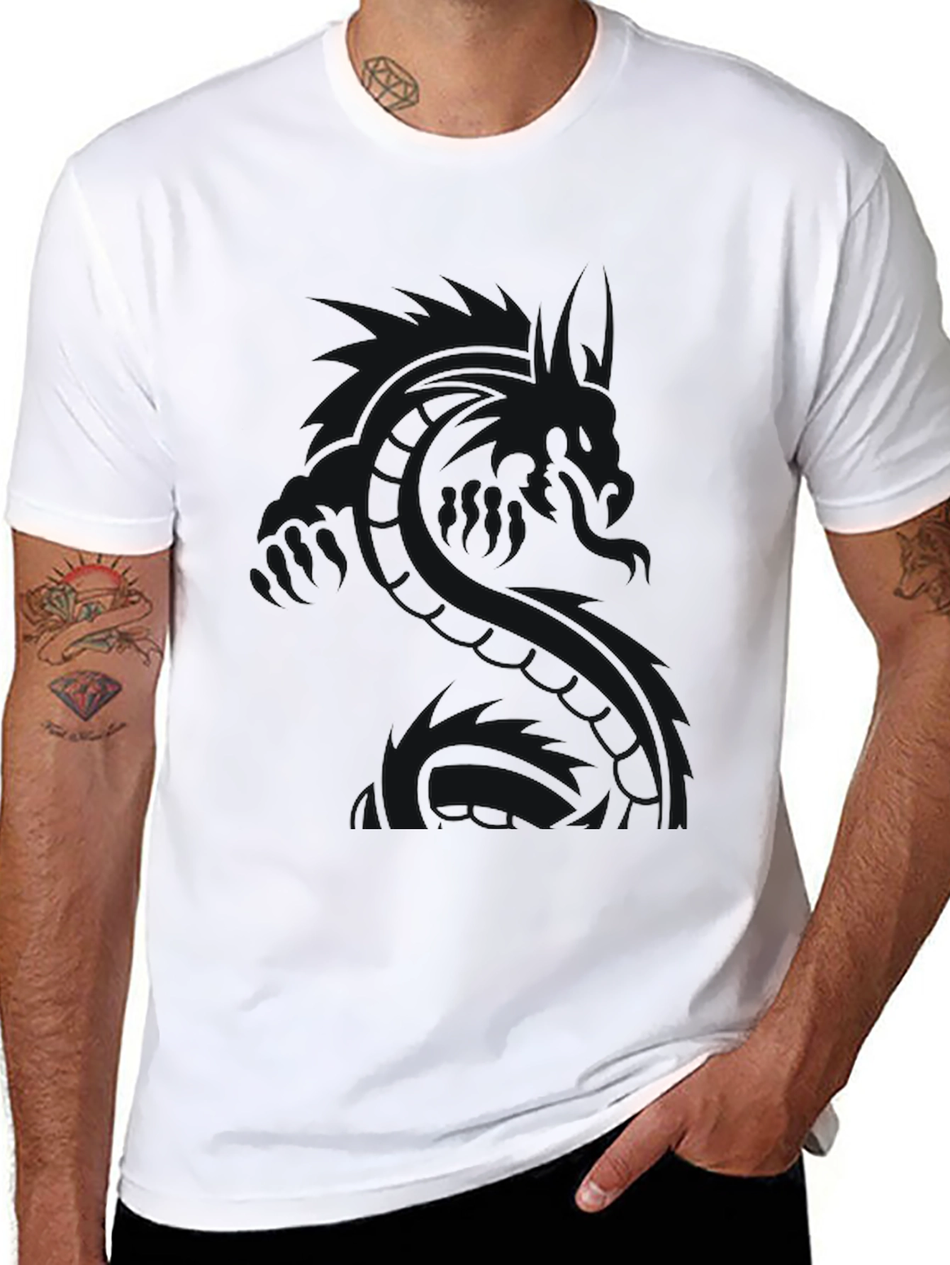 Black Crew Neck T-Shirt