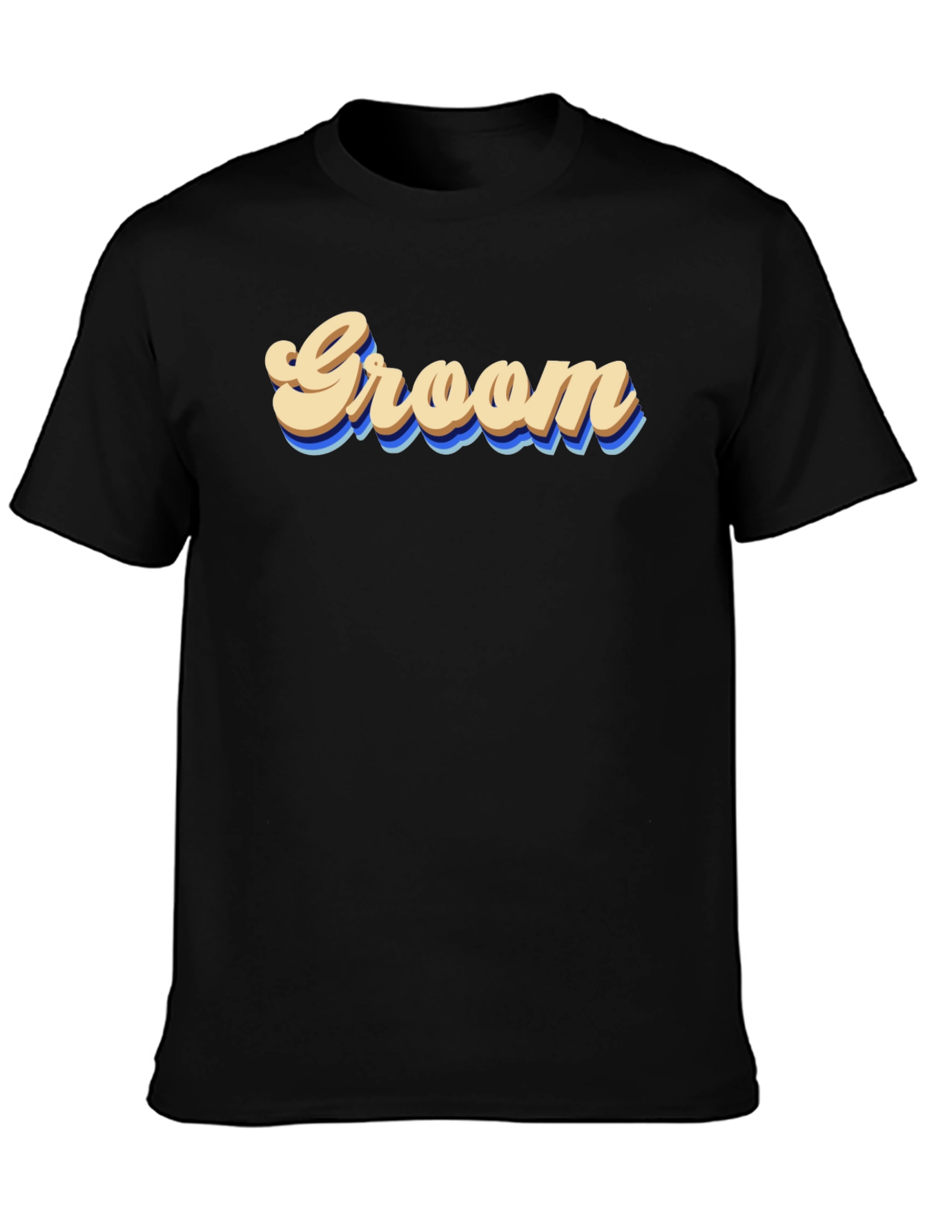 Groom Graphic Tee - Retro Wedding Party Shirt