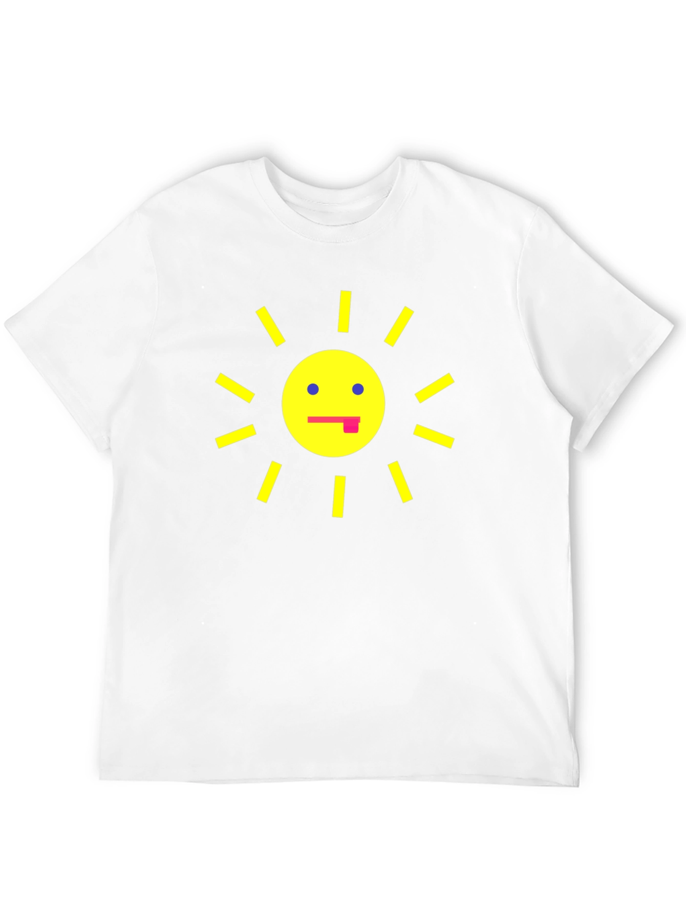 Funny Sun Graphic Black T-Shirt