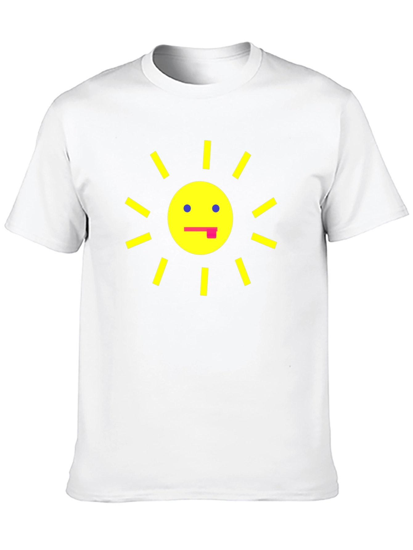 Funny Sun Graphic Black T-Shirt