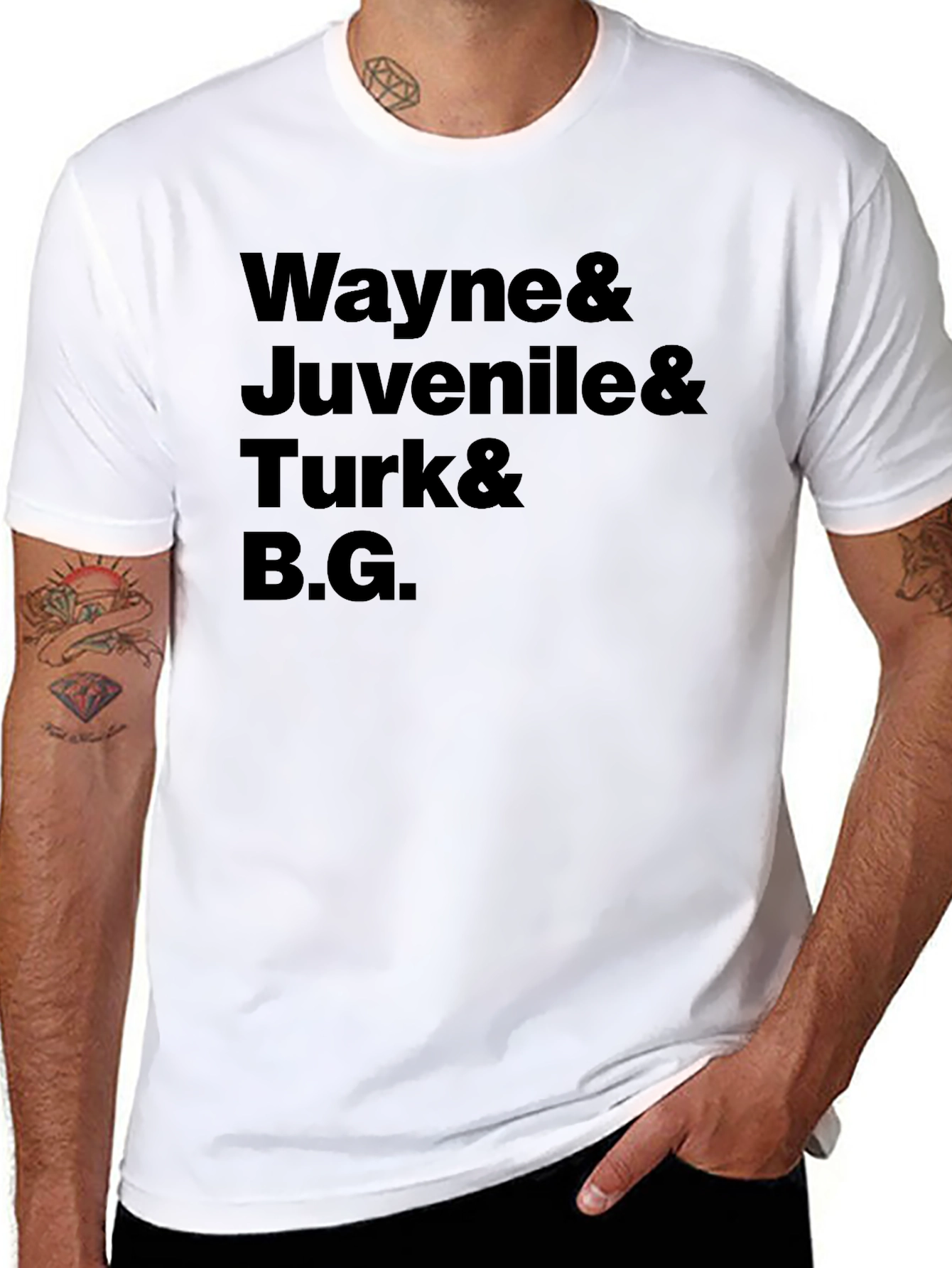 Wayne Juvenile Turk & B.G. Black T-Shirt