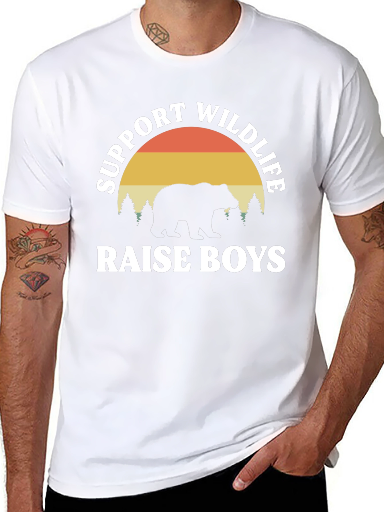 Support Wildlife Raise Boys T-Shirt