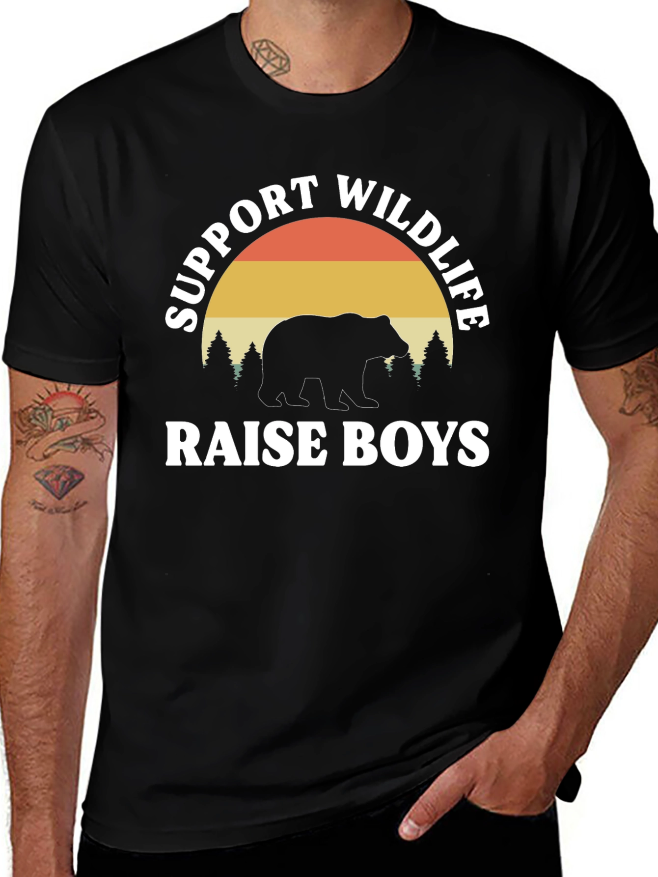 Support Wildlife Raise Boys T-Shirt