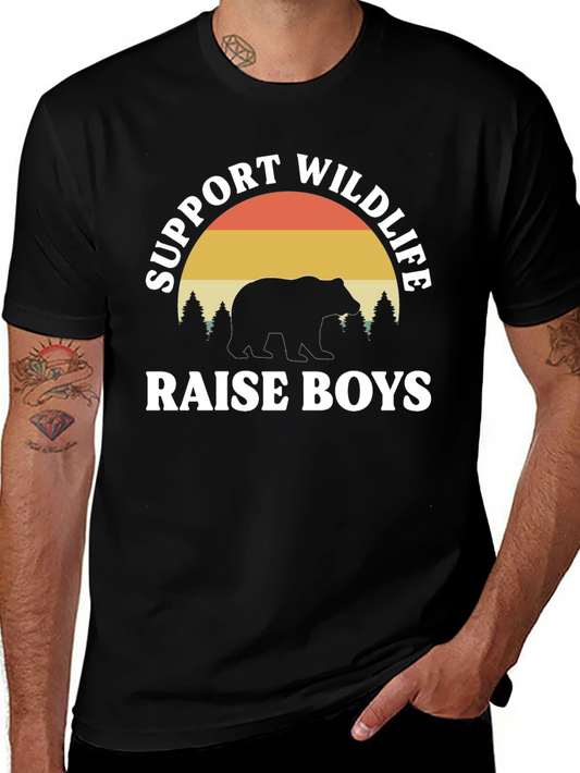 Support Wildlife Raise Boys T-Shirt
