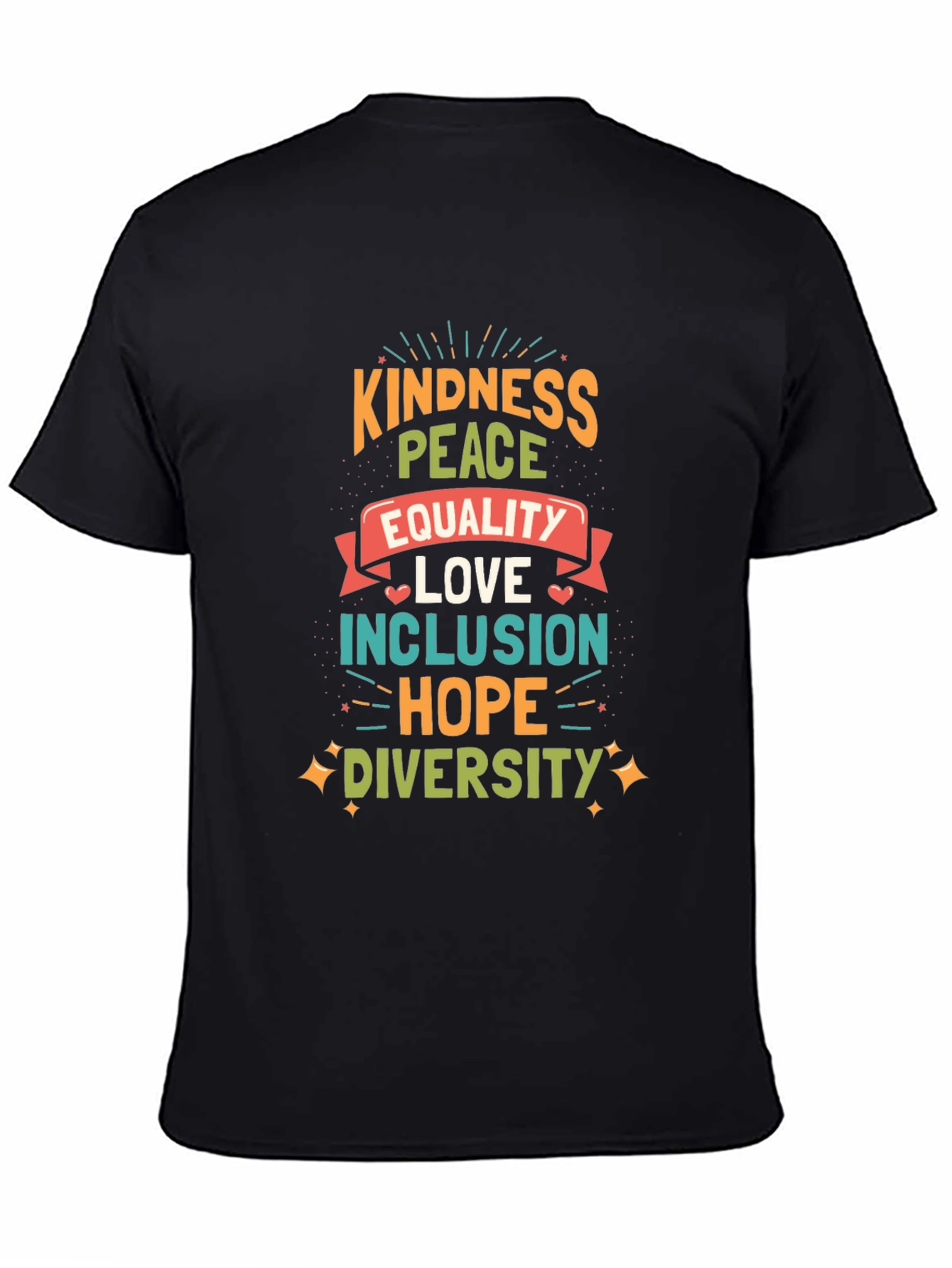 Kindness Peace Equality Graphic Tee