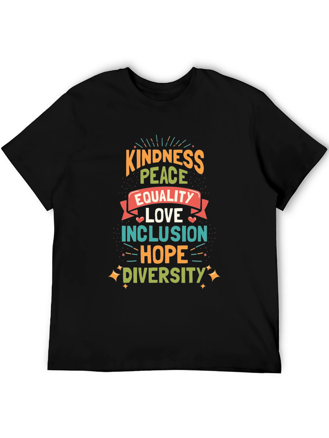 Kindness Peace Equality Graphic Tee