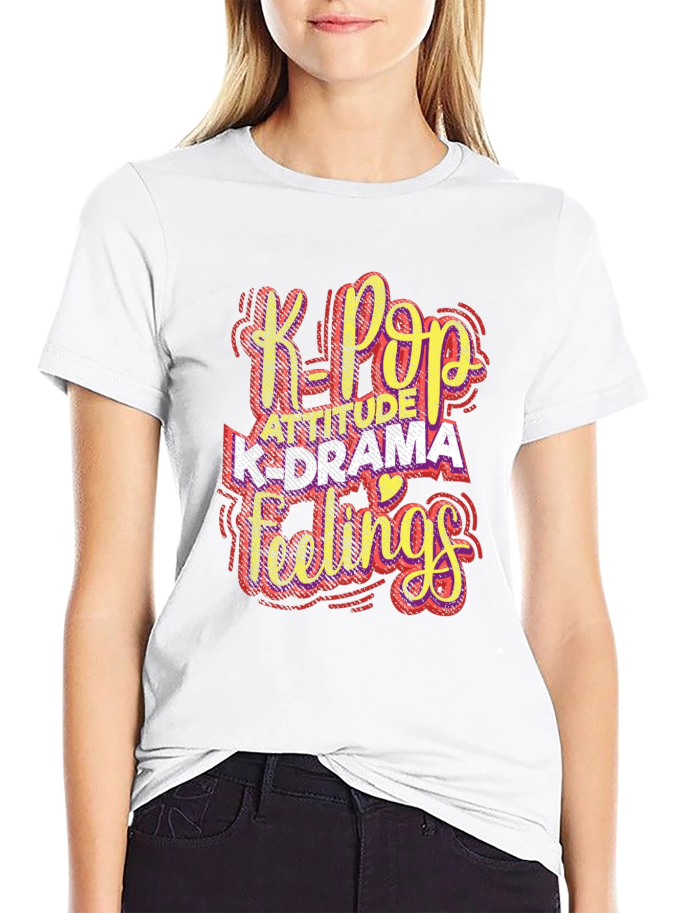 K-Pop Attitude T-Shirt - Korean Drama Fan Tee