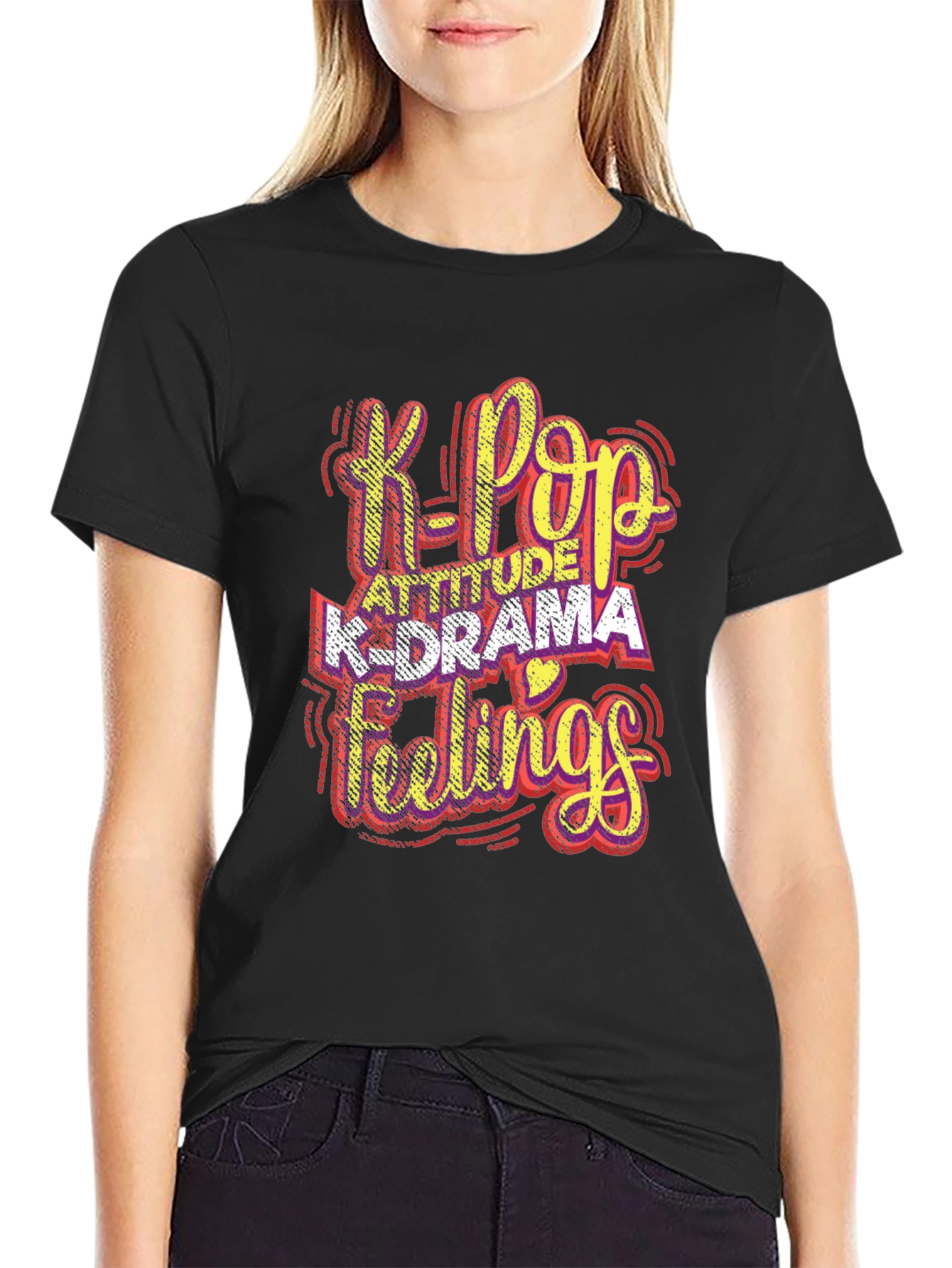 K-Pop Attitude T-Shirt - Korean Drama Fan Tee