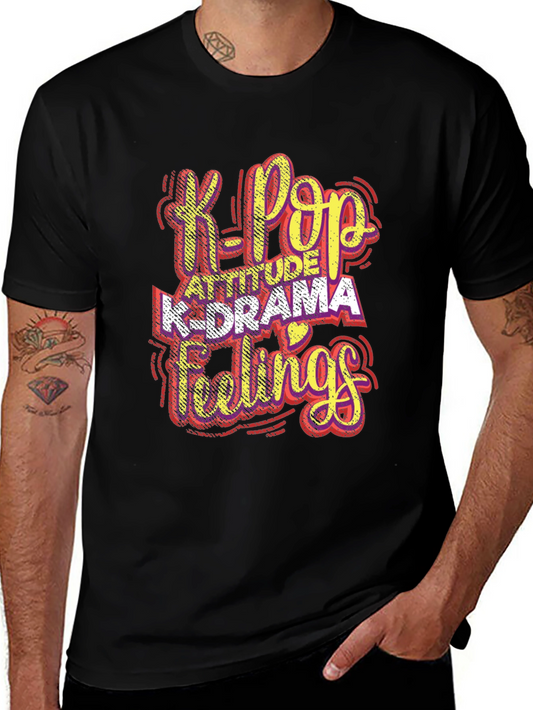 K-Pop Attitude T-Shirt - Korean Drama Fan Tee